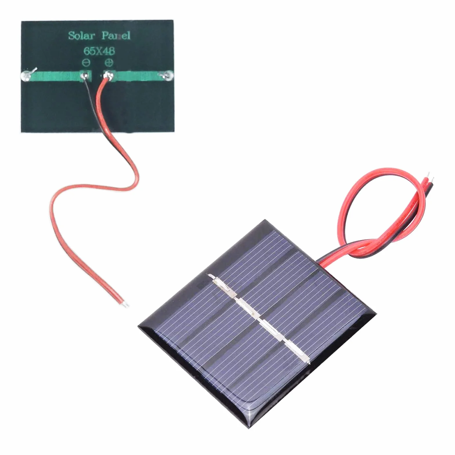 GTIWUNG 6 sztuk 3 V 0,3 W 65 x 48 mm mikro mini ogniw panelu słonecznym do energii elektrycznej, DIY domu, projekty naukowe - zabawki - ładowarka baterii
