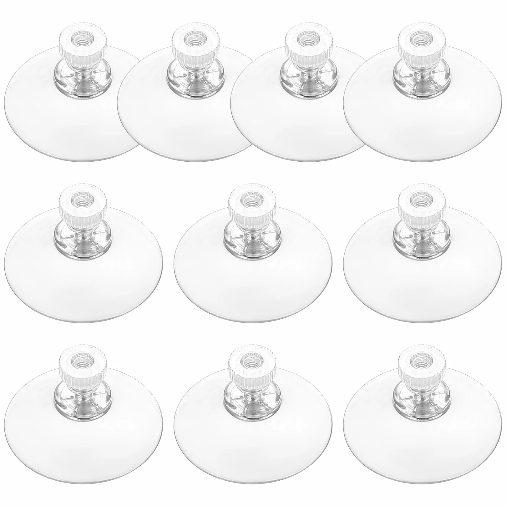 10 sztuk przyssawek z gwintem, Ø41mm przyssawki z gwintem M4, mocne przyssawki, przezroczyste przyssawki PVC, haczyki bez wiercenia z 10 nakrętkami radełkowanymi do okien, samochodu, szkła