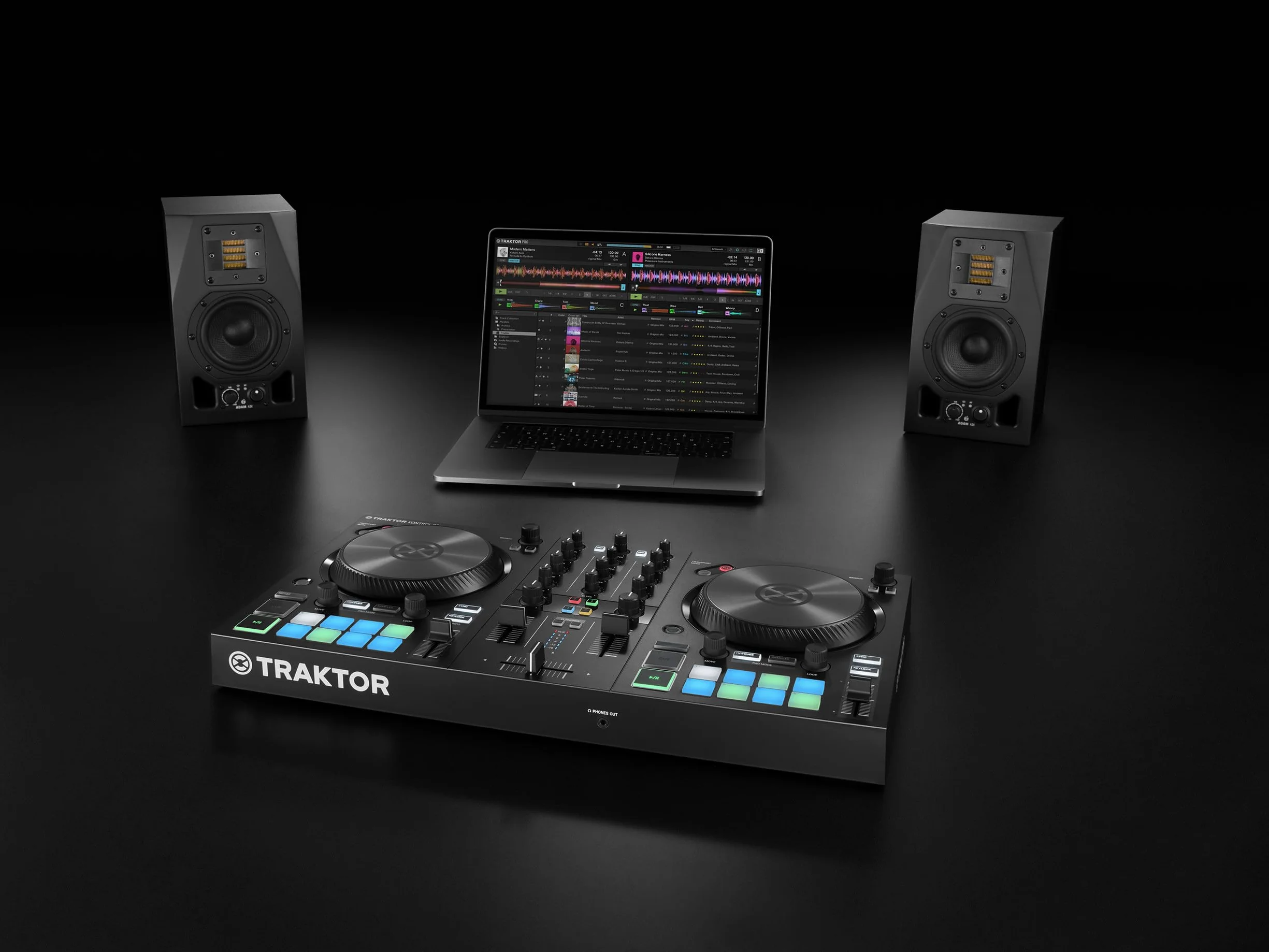 Native Instruments Traktor Control S2 Mk3 Kontroler Dj, Czarny, 2 Kanały/16 Padów