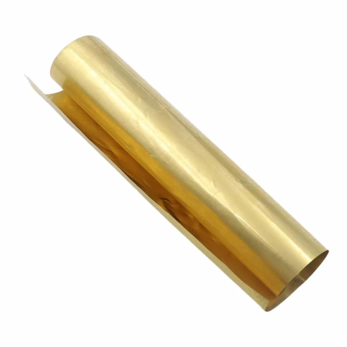Ludom Złoty wałek z blachy mosiężnej, 0,02 mm x 200 mm x 1 m, płyta miedziana do prac domowych, cięcia, majsterkowania, napraw elektrycznych