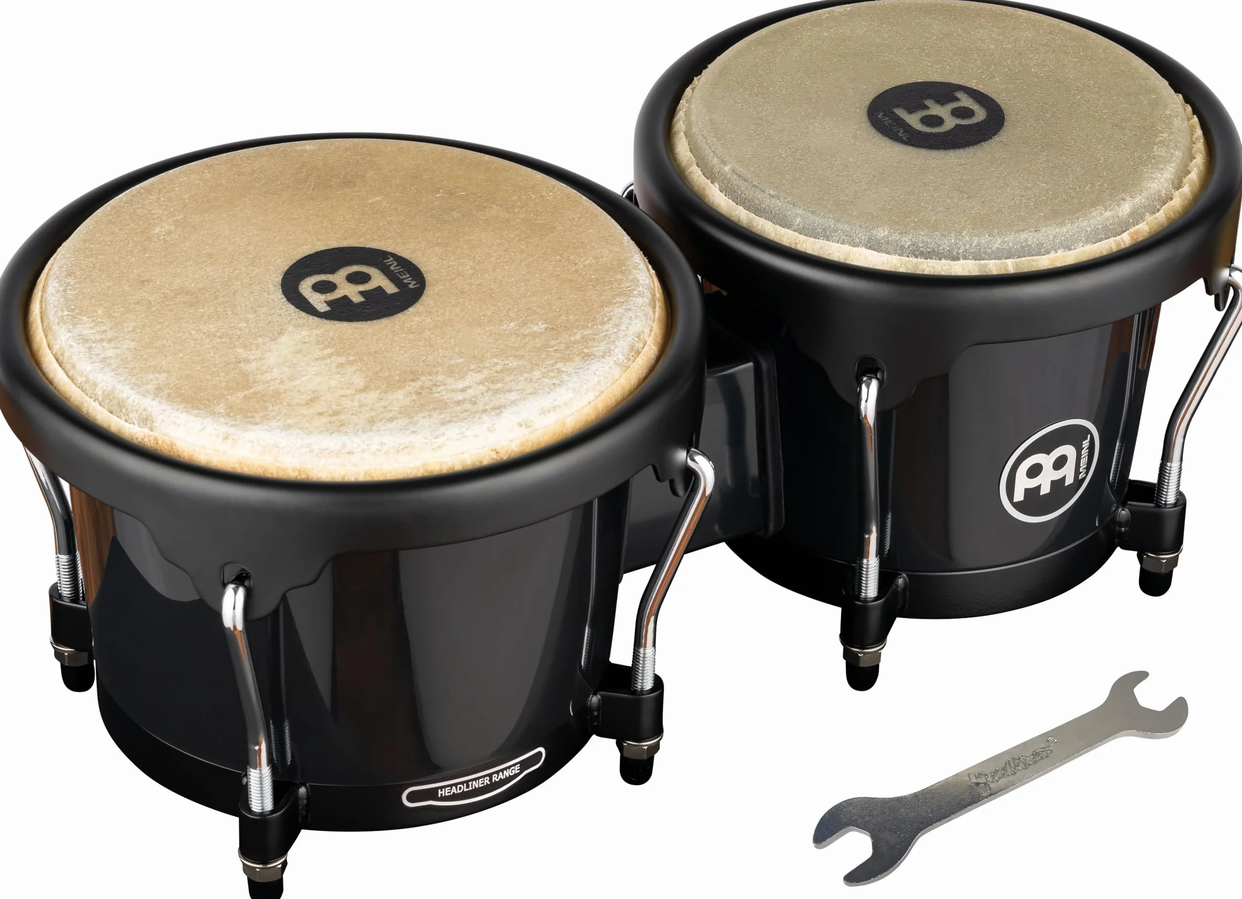Meinl Headliner Bongos HB50BK, Black, Black HW - Bongo