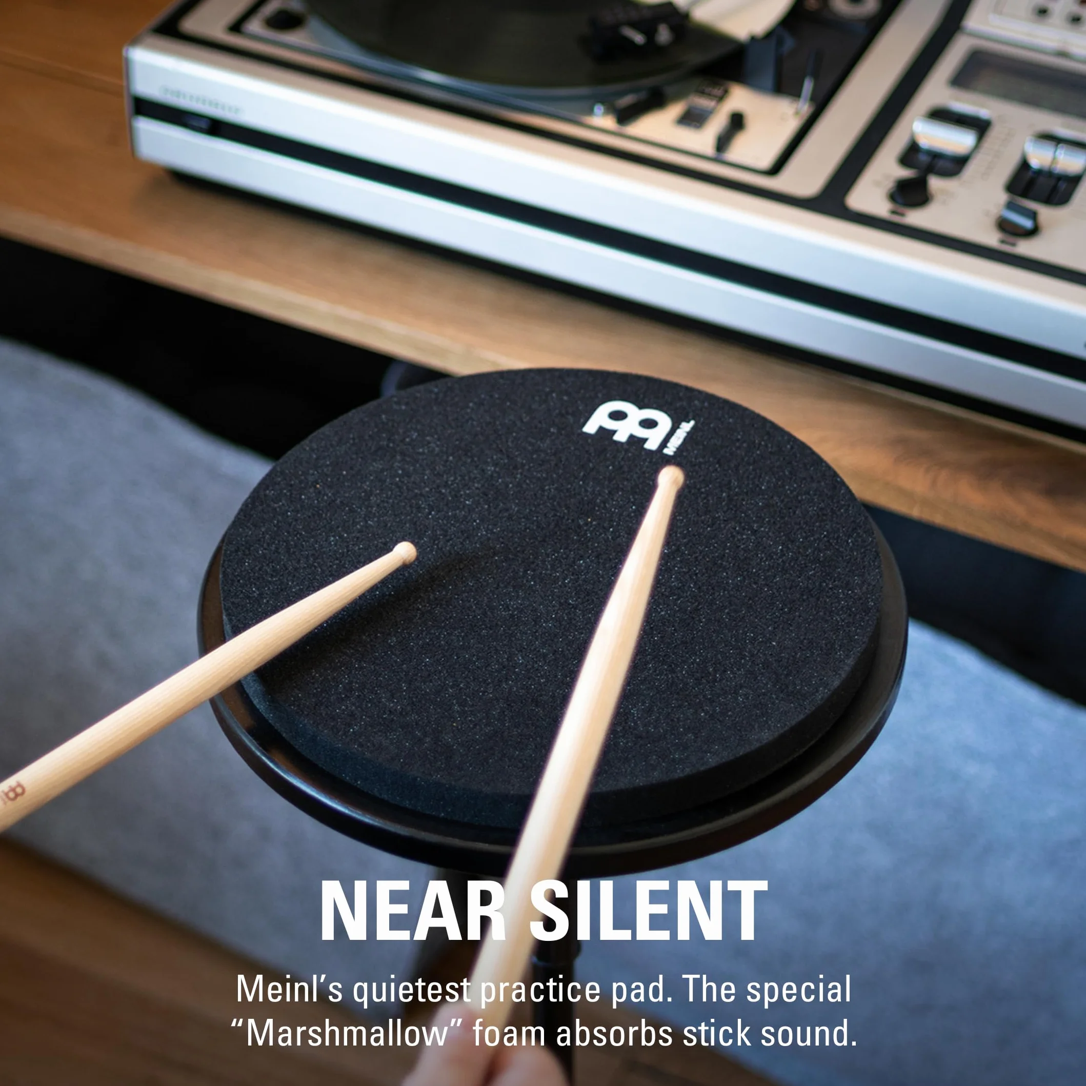 Meinl 12" Marshmallow Pad Black Base