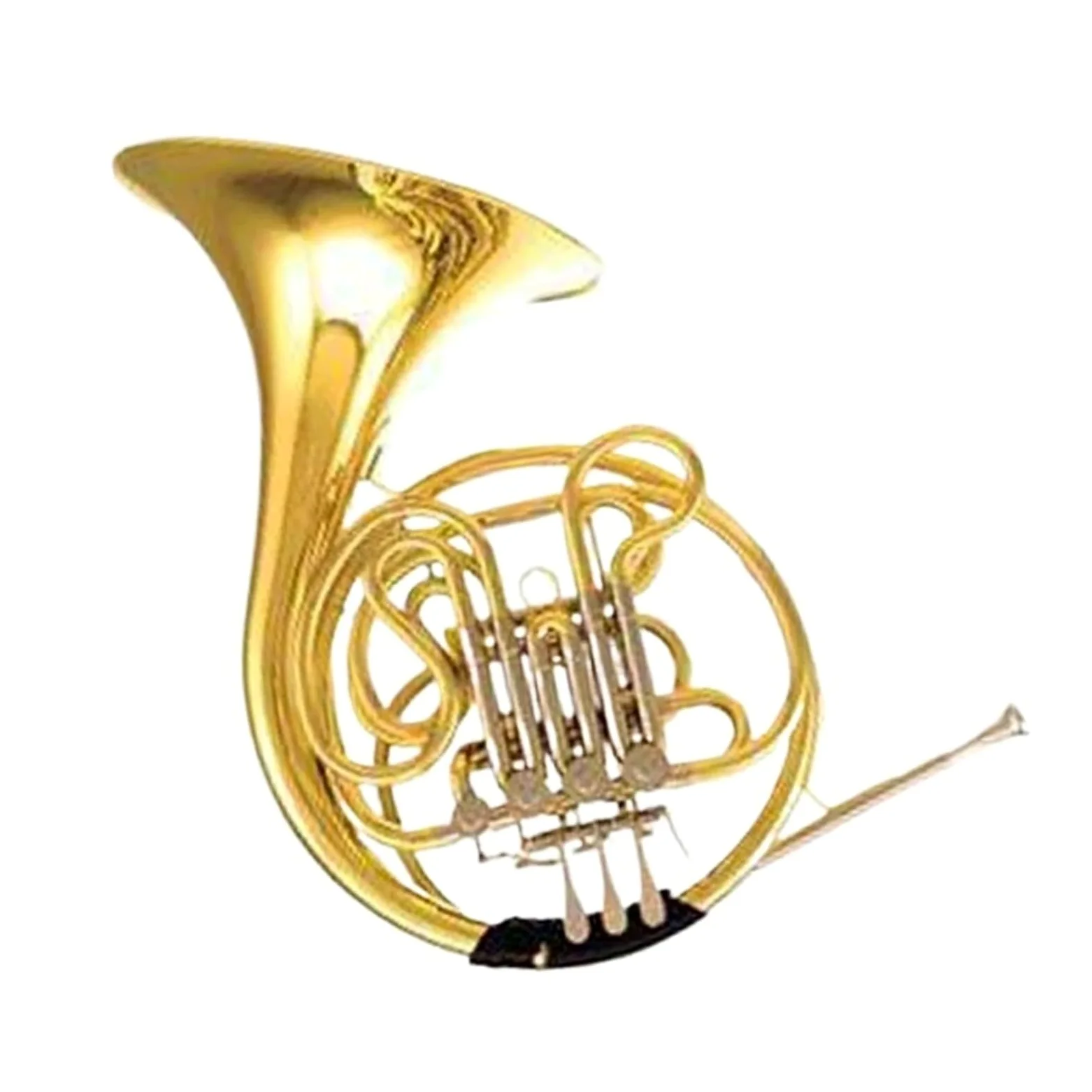 Róg Francuski Instrumenty Muzyczne Profesjonalny Złoty Lakierowany F Bb Klucz Podwójny Róg Francuski Z 4 Klawiszami