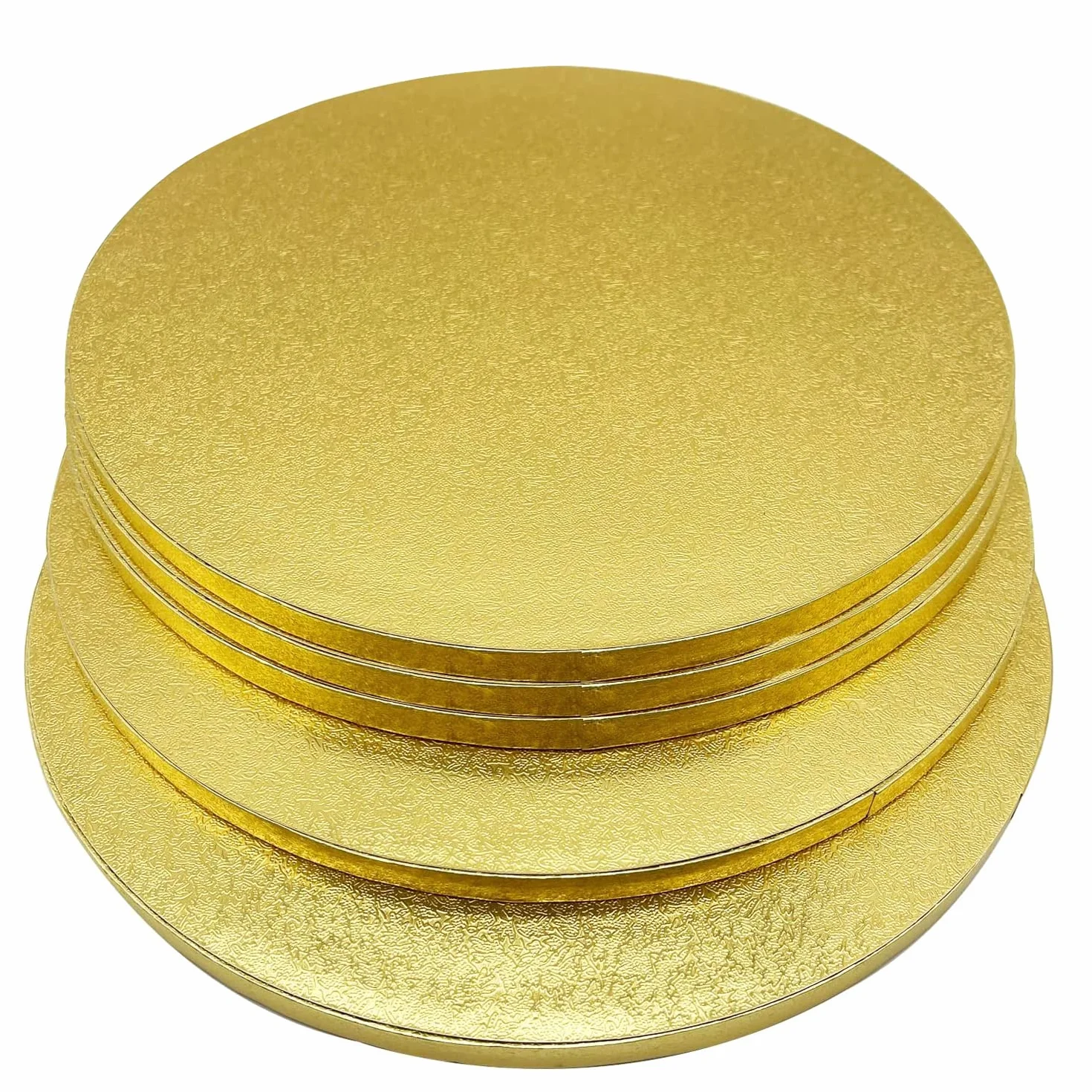 Podkładka pod tort, okrągła, 13 mm x Ø 30 cm, 5 sztuk, wielokrotnego użytku, do transportu ciast i tortów (złota)