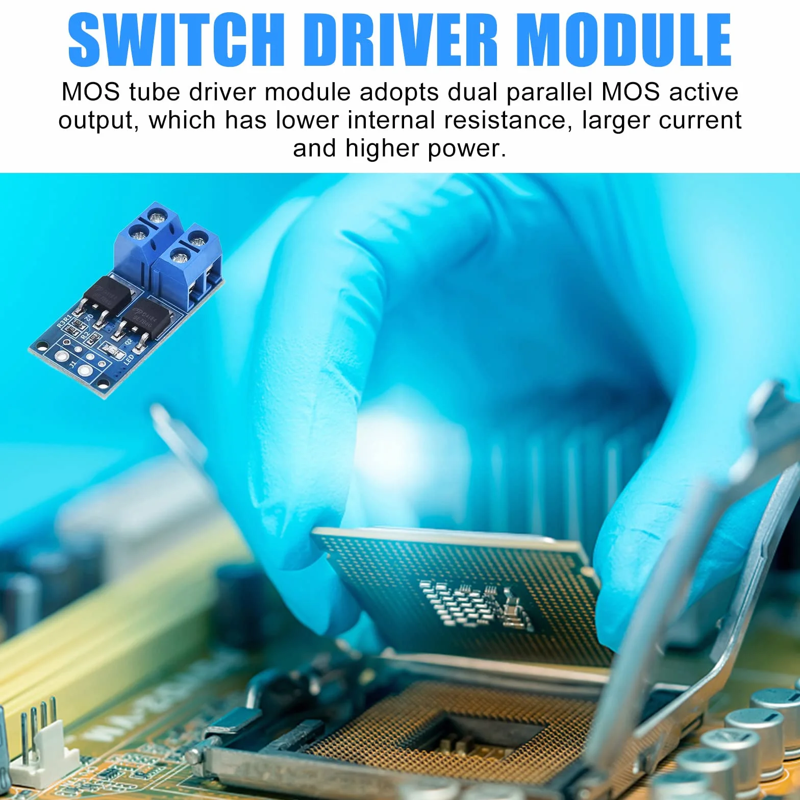 Vegena 20 modułów Mosfet, moduł sterownika Mosfet 5 V-36 V 15 A (maks. 30 A) 400 W Dual Mosfet Trigger Switch Drive Module PWM Driver Module Module Elektroniczny przełącznik Control Board do Arduino