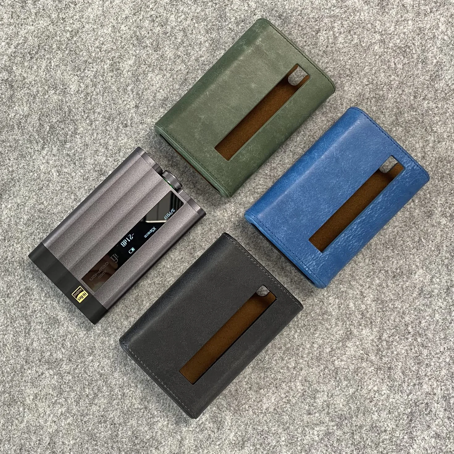 MITER CASE Do iFi Audio xDSD Gryphon DAC, ręcznie robiony pokrowiec ze sztucznej skóry PU MITER do Gryphon (czarny)