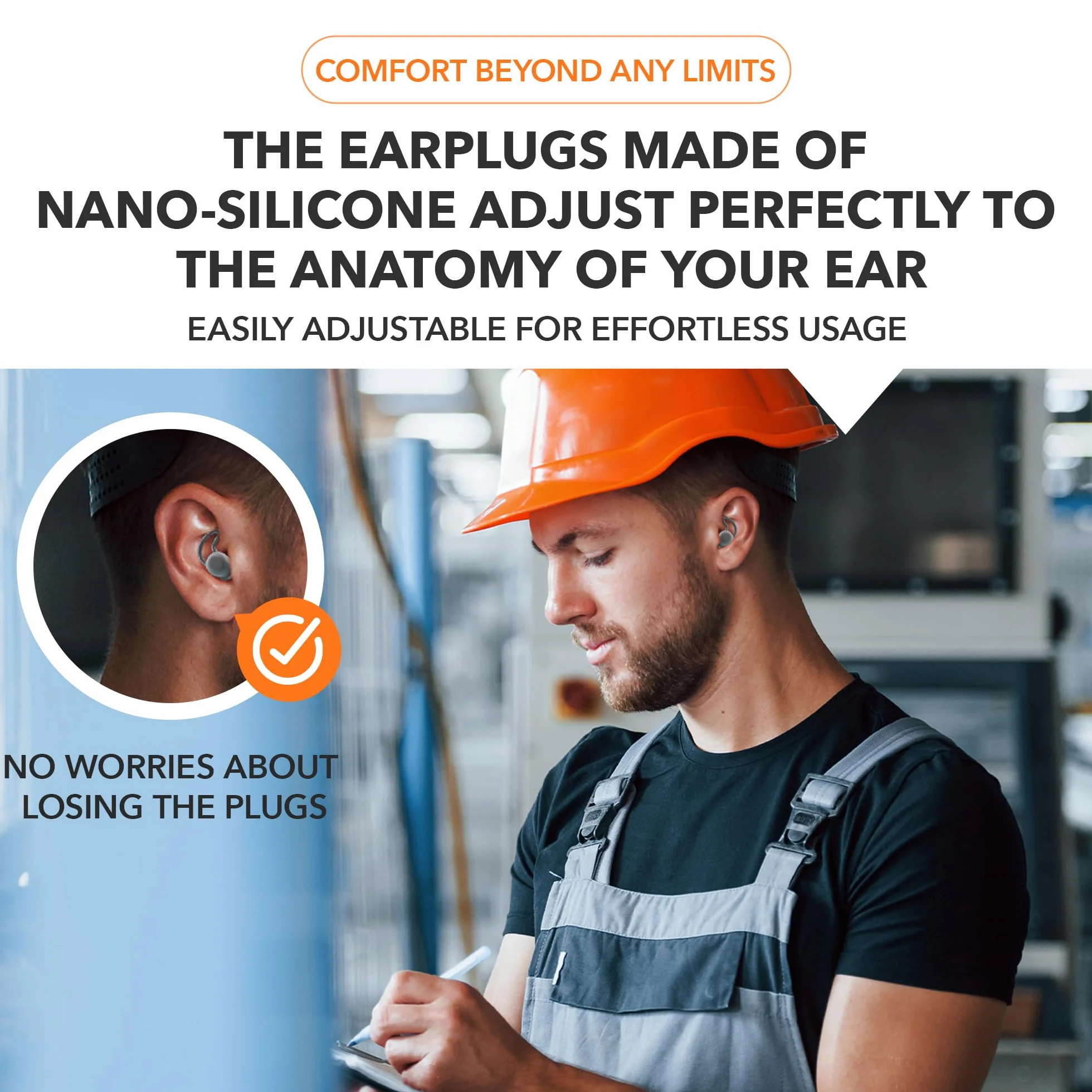 ZenPlug Zatyczki do uszu silikonowe redukcja hałasu 32 dB szare z aluminiowym pojemnikiem