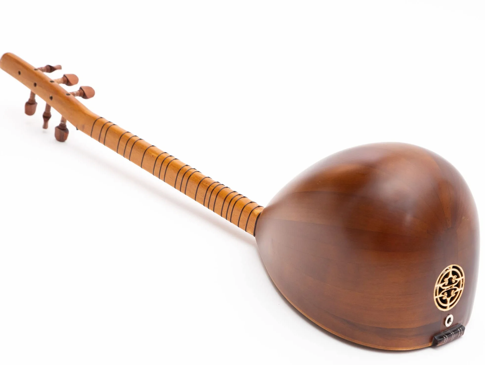 Turecki Cura Saz Ręcznie wykonany instrument z drewna kasztanowego z kołkami z palisandru