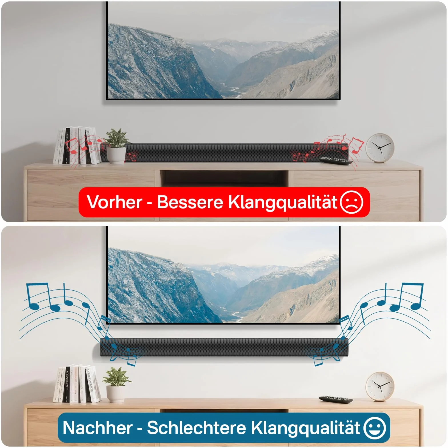 notiela Heavy-Duty uchwyt na soundbar do Sonos Arc i Sonos Arc Ultra uchwyt ścienny - pływająca metalowa półka do Sonos Arc i Arc Ultra, łatwy w montażu uchwyt ścienny Soundbar