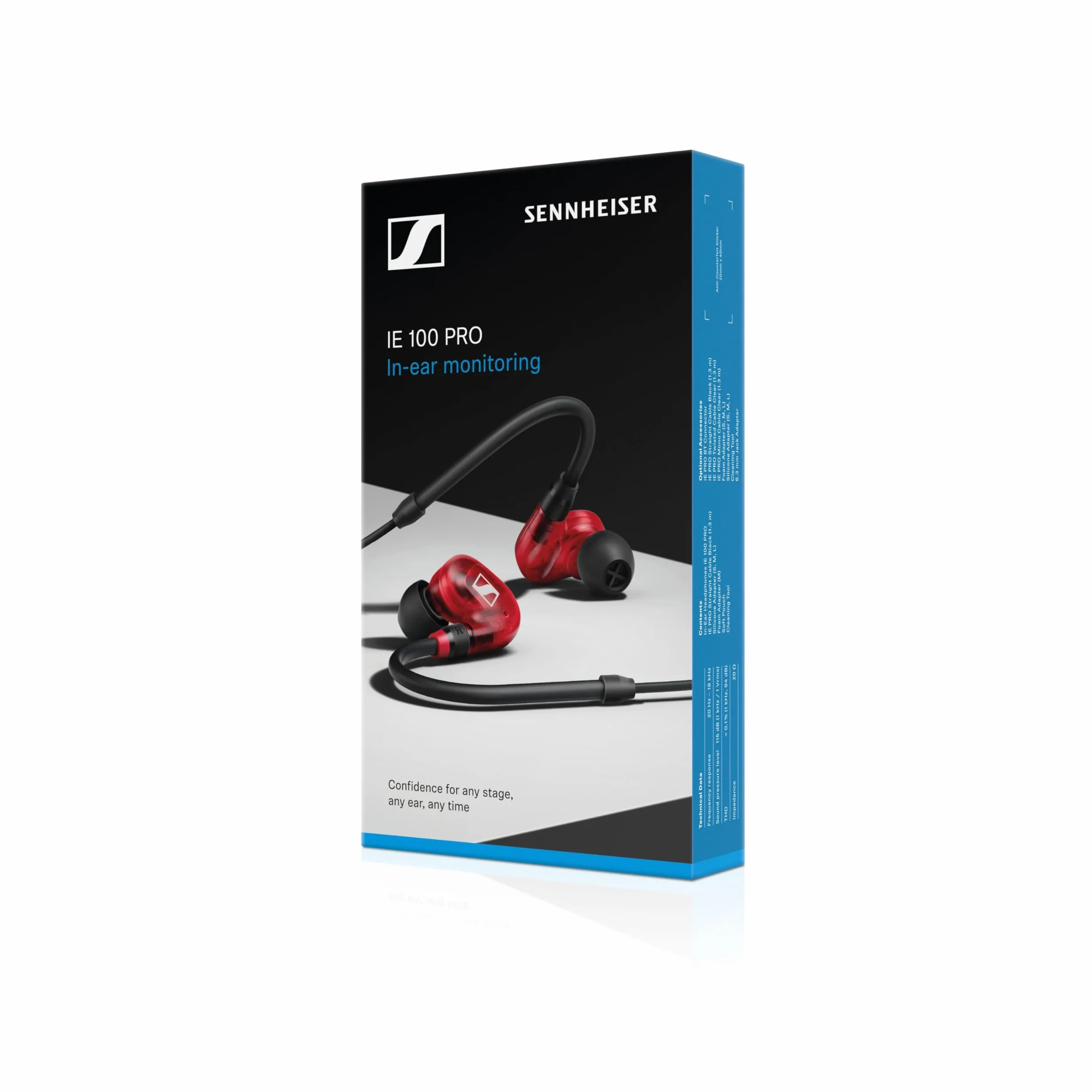 Sennheiser Ie 100 Pro Słuchawki Studyjne, Czerwony