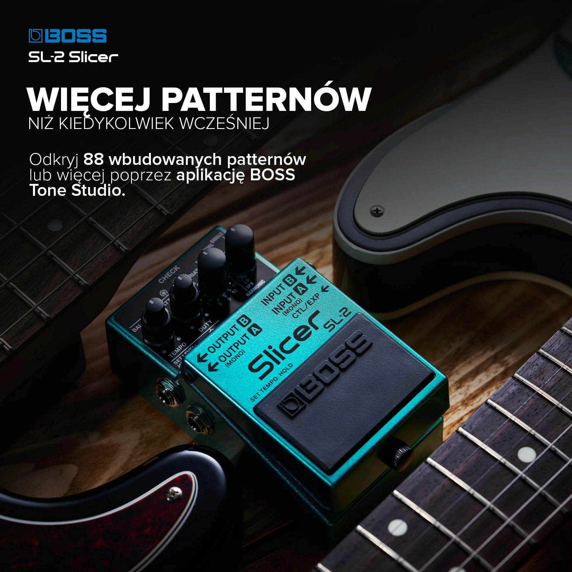 BOSS SL-2 Slicer The famous BOSS Slicer effect in an advanced compact pedal