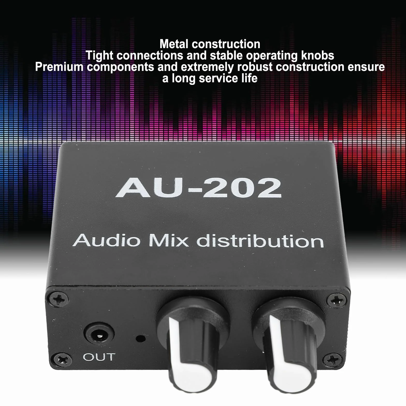 2-Kana?owy Mikser Stereo headphone mixer 2 Wej?cia i 2 Wyj?cia, Niezale?na Regulacja G?o?no?ci, Niski Poziom Szumów, Ma?y Mikser D?wi?ku 3,5 mm do S?uchawek, DC 5-4V Mezcladores sin alimentación