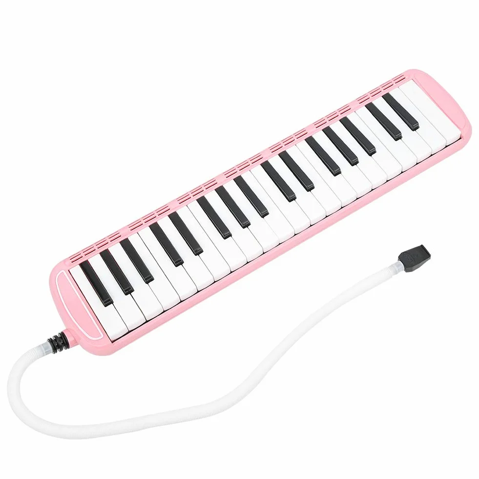 Melodica, wiatr instrument muzyczny fortepian instrument muzyczny praktyka instrumentu muzycznego instrument edukacyjny instrument melodyka, uczenie się dla dorosłych dla początkujących (różowy)