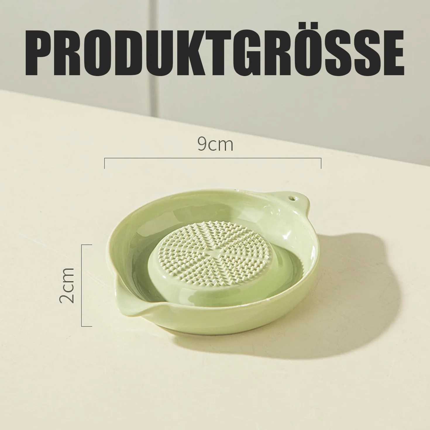 ceramiczna tarka, ceramiczna tarka do imbiru, dostarczana z szczotką, tarka do czosnku, tarka do owoców, tarka do warzyw, tarka do wasabi, do imbiru, czosnku, cebuli (zielona okrągła)