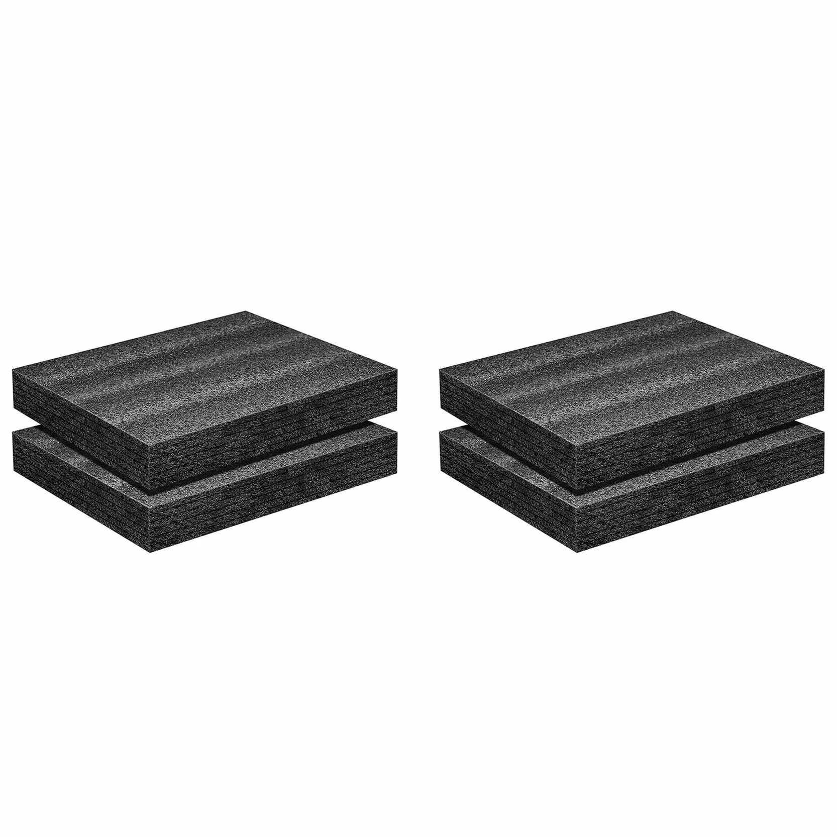4-pak arkuszy z pianki poliuretanowej – 40 x 30 x 5 cm wkładki piankowe do walizek, podkładki piankowe do przechowywania przyborników, aparatu