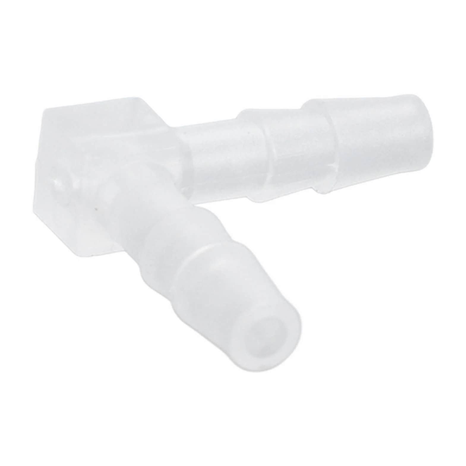 10 Sztuk Plastikowe Kolanko Króciec do Węża Kolanko 90 Stopni Króciec do Węża Złączka z Tworzywa Sztucznego Plastikowe Równe Złącze Kolczaste Adapter (4 mm)