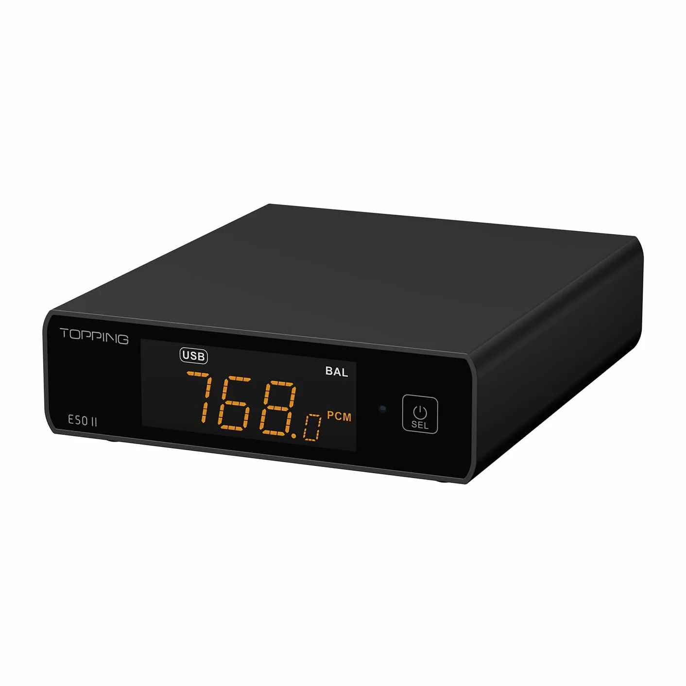 Topping E50 II DAC AK4497S DSD512 PCM768kHz BT obsługiwany dekoder USB z pilotem zdalnego sterowania (czarny)