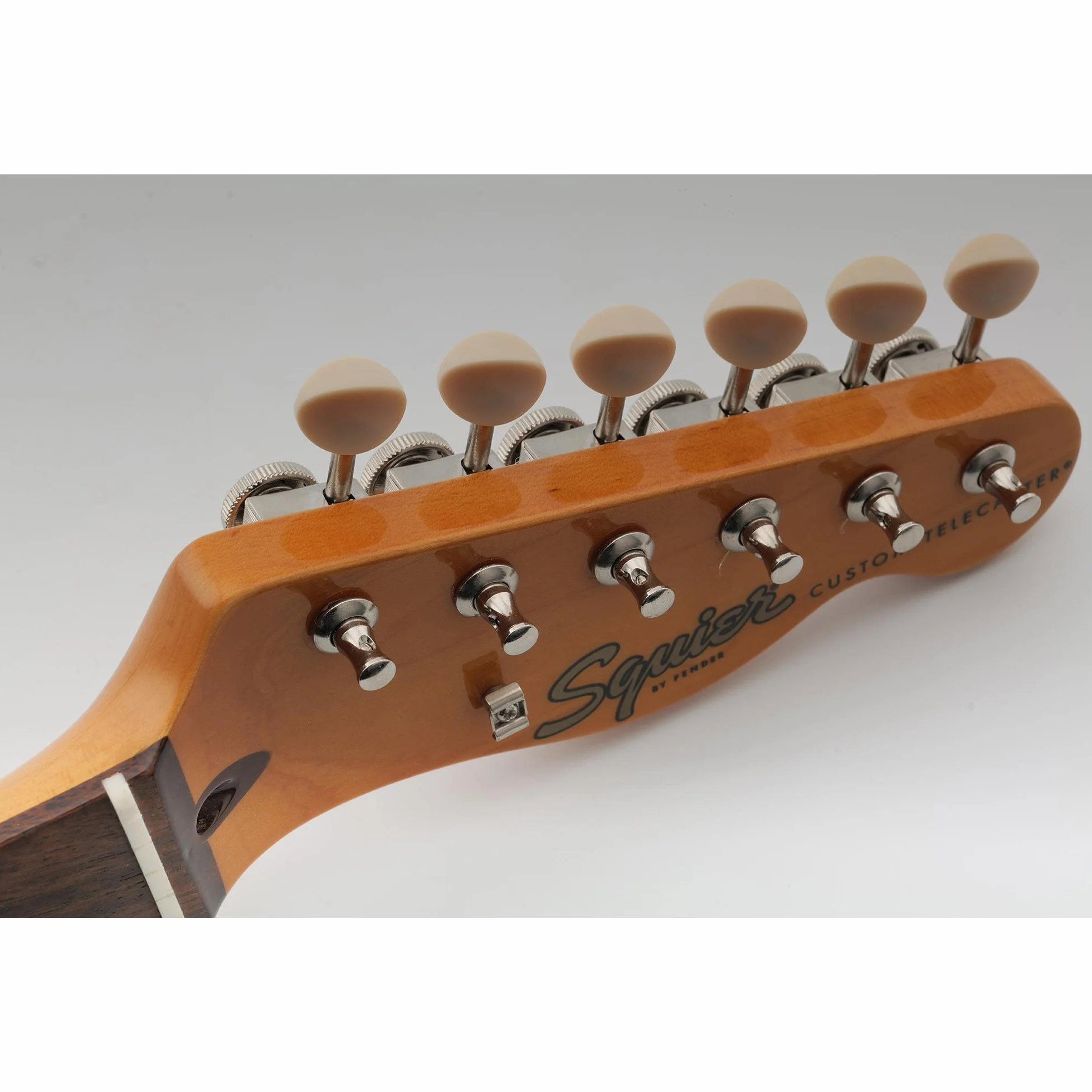 Musiclily Pro 6 w linii Vintage Tunery Blokujące Gitaryowe Klucze Blokowane Kołki do Strojenia do Gitary Elektrycznej Fender Squier Classic Vibe Strat Tele, Nikiel Owalny Plastik Główki