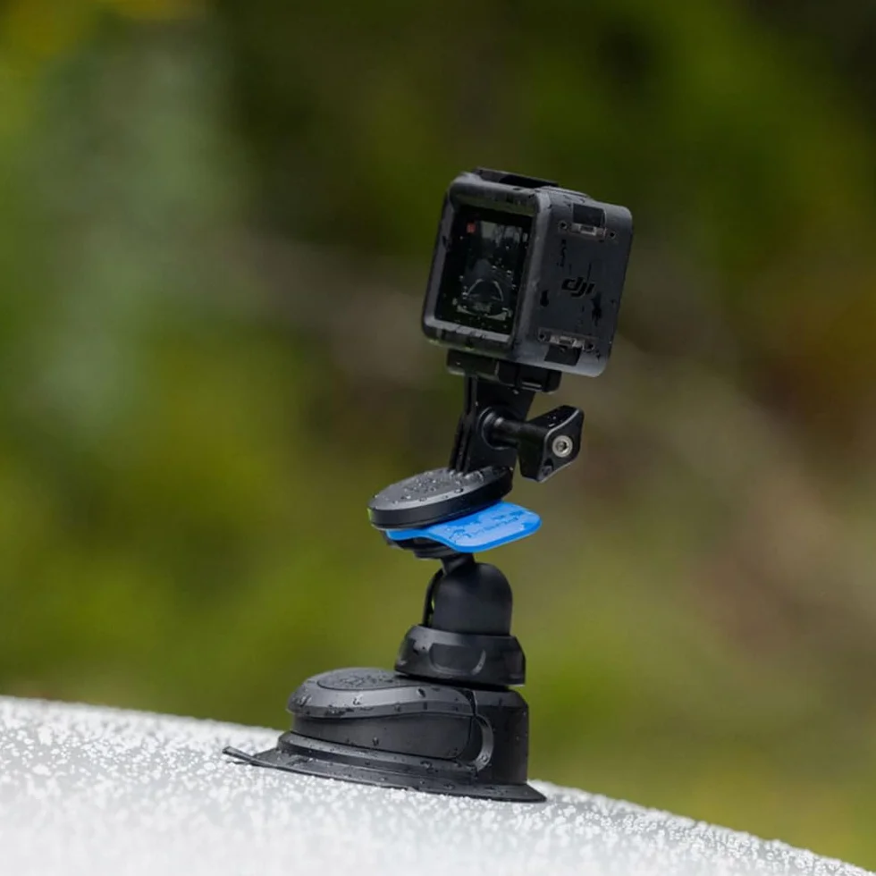 Quad Lock Podstawa 360 – podstawa ssąca, możliwość zmiany położenia i dźwignia, odporna na wiele powierzchni i temperatury, idealna do pojazdów i użytku na zewnątrz