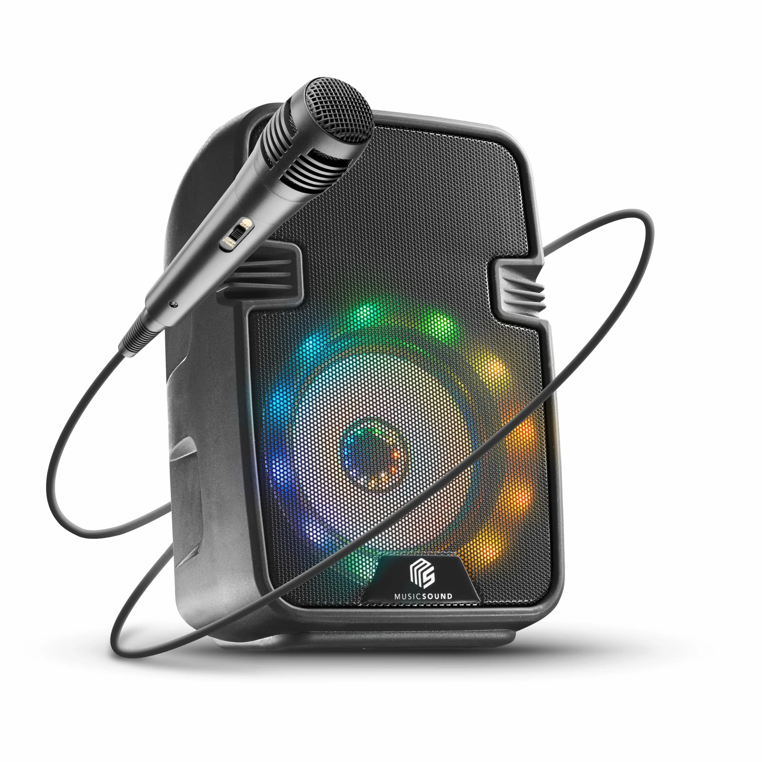 Music Sound | Głośnik Karaoke | Głośnik bluetooth ze światłem LED - 5 watów mocy