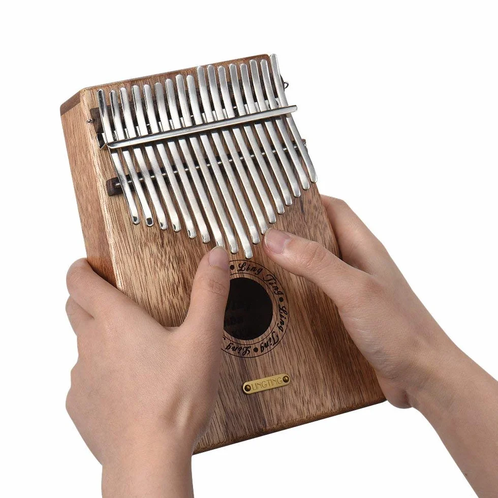 LingTing kalimba LT-K17S 17-klawiszowy kalimba pianino Mbira Sanza Swartizia Spp lite drewno prezent muzyczny (bez eq)