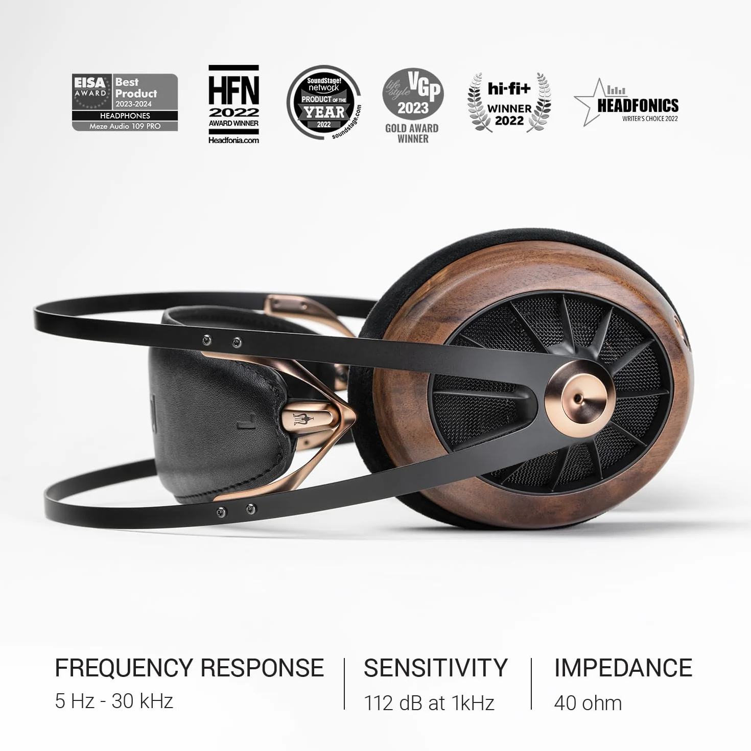 Meze Audio 109 PRO słuchawki referencyjne, brązowe/czarne
