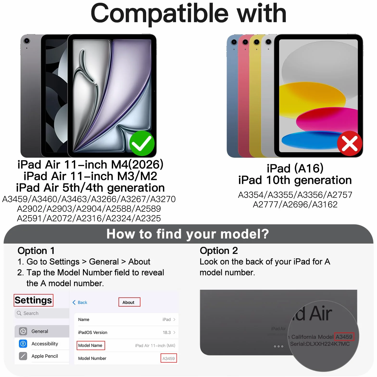 JETech Etui dla iPad Air 11 Cala M4/M3/M2 (2026/2025/2024), iPad Air 5/4 (10,9 Cala, Model 2022/2020, 5/4) z Uchwytem na Długopis, Szczupły Pokrowiec na Tablet z Miękki Tył z TPU (Różowy)