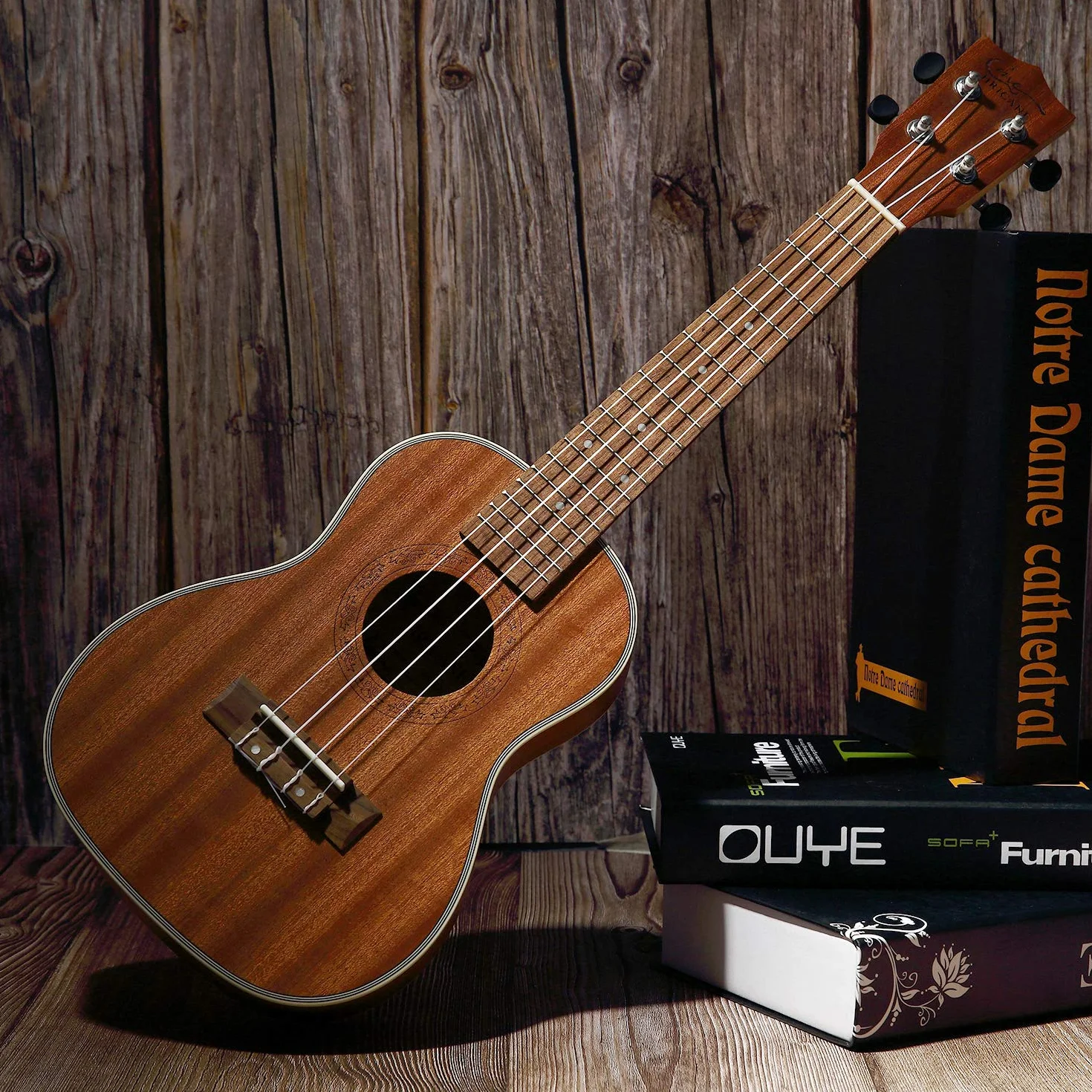 Koncert Ukulele, 23-calowy Profesjonalny Ukulele Początkujący Mała Gitara Hawajska Gitara Zestaw z Wysokiej Jakości Torba Gitarowa