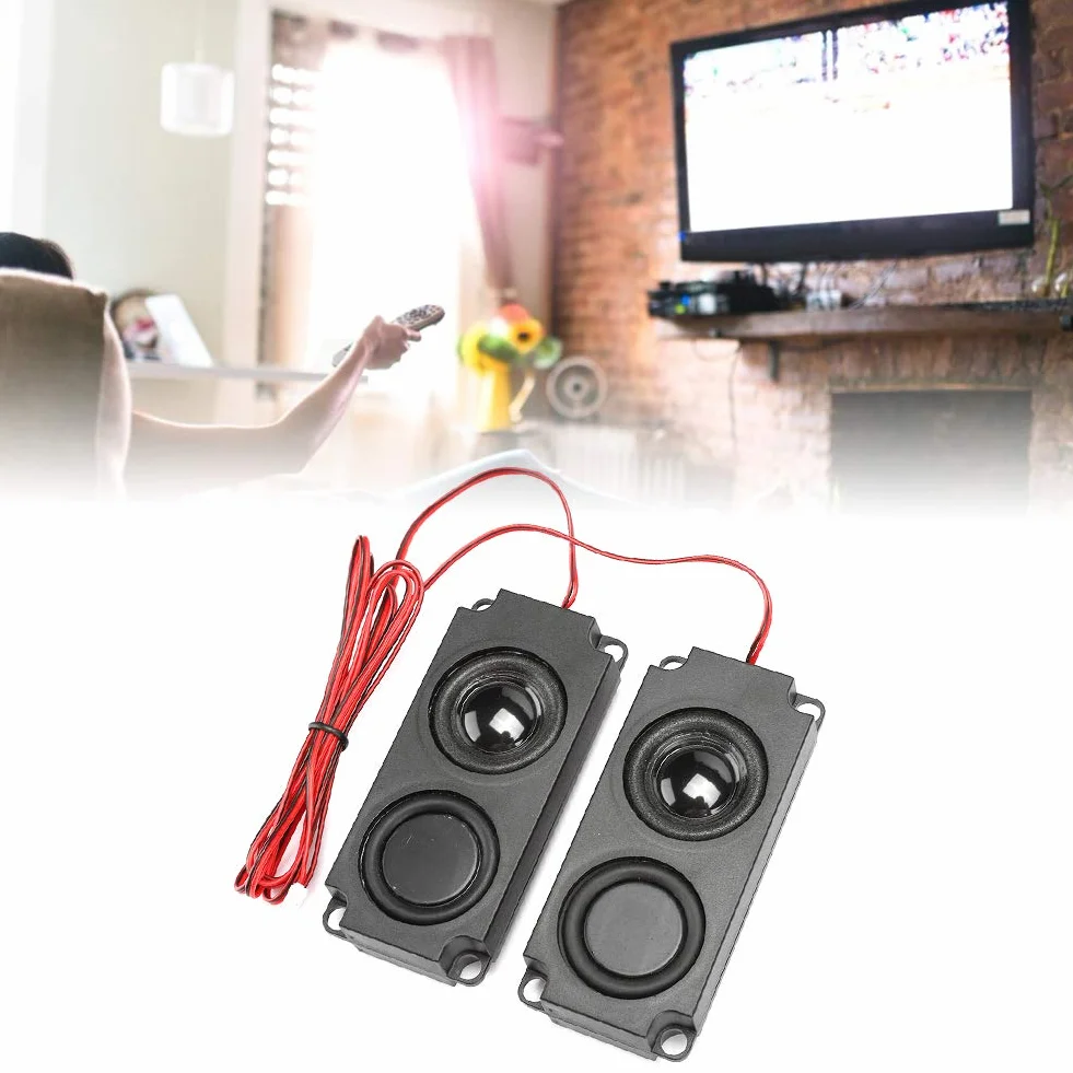 Głośnik Lautsprecher 8 Ohm 5 W Abs 8 Ω 5 W Przenośny Ciężki Bas Wnęka 40 Mm Magnetyczny Podwójny Głośnik do Telewizora Haut Parleur Tv Czarny