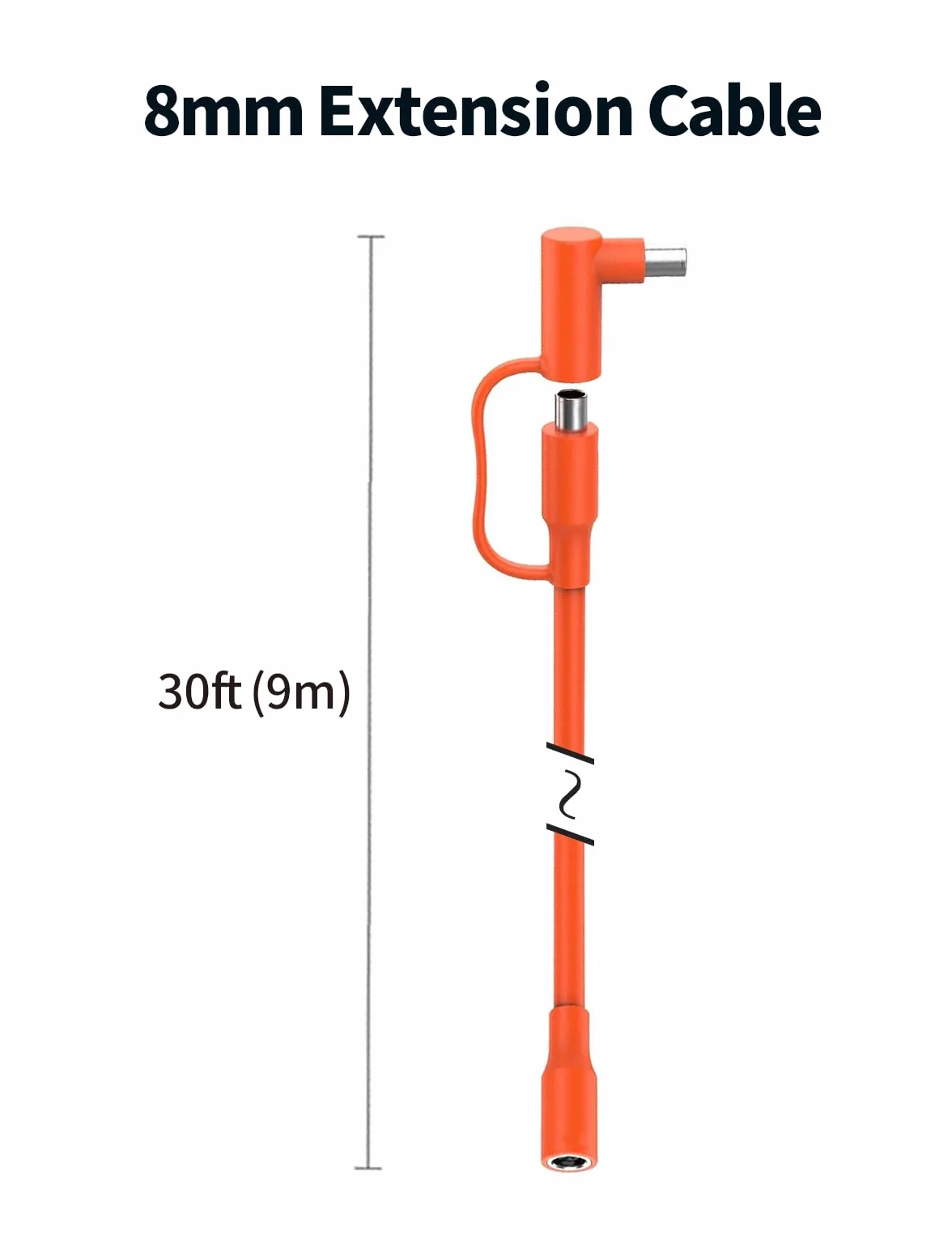 Tonton DC Extension Cable 9 m, DC7909 Kabel przedłużający panel słoneczny z adapterem DC8020, kompatybilny z GZ Yeti Aker Jackery Solar Generator, przenośną stacją zasilania i panelami słonecznymi,