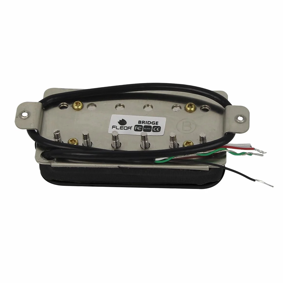 FLEOR Gitara elektryczna Humbucker Bridge Alnik 5 przetworników czarny