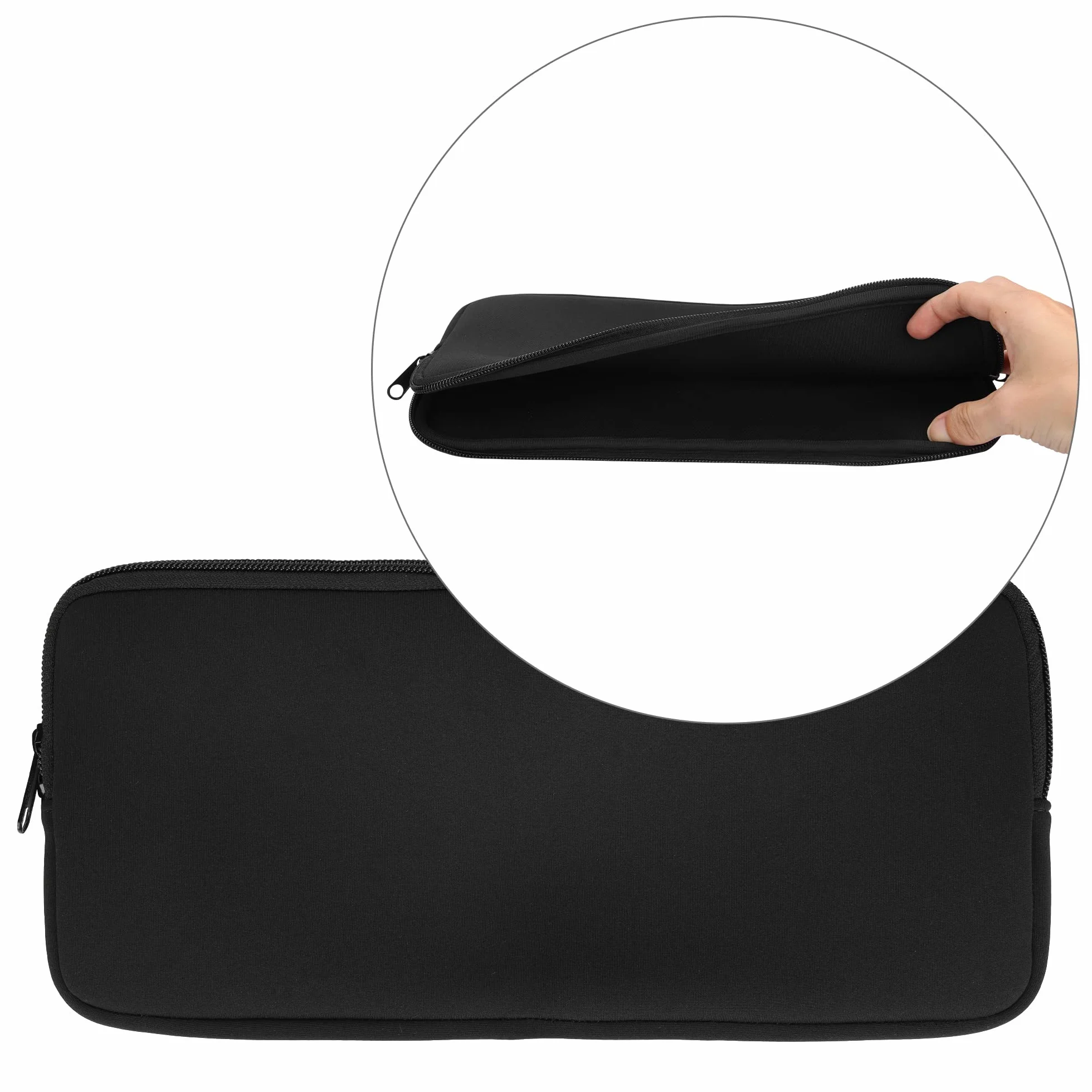 kwmobile Neoprenowe etui kompatybilne z Logitech Mx Keys Mini Wireless - etui na klawiaturę, miękki rękaw podróżny, czarne