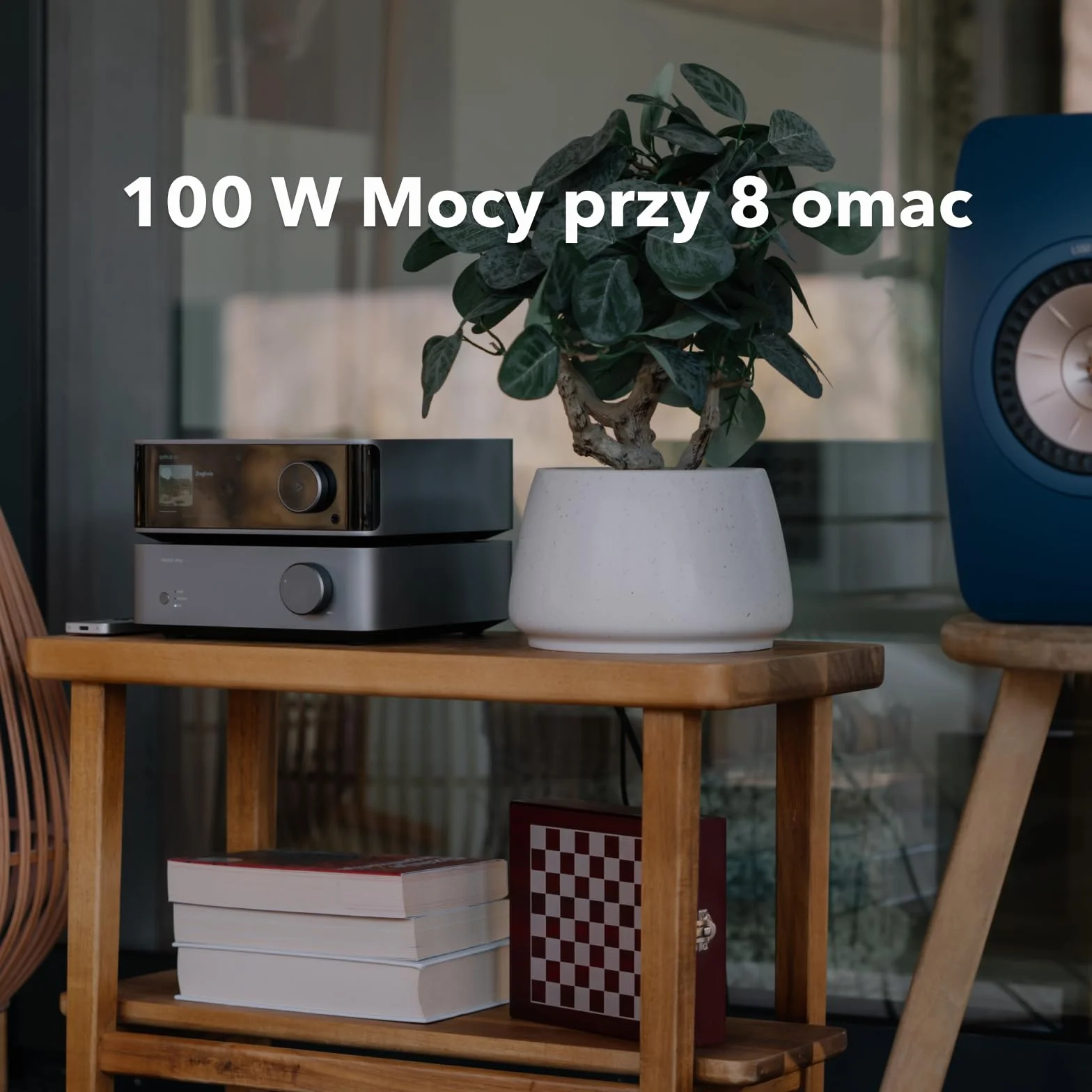 WiiM Vibelink Amp | Wzmacniacz 100W z wysokiej klasy DAC ESS 9039Q2M i układem TI TPA3255 | Kompatybilny z WiiM Mini, Pro, Pro Plus i Ultra | Wejścia RCA, Coax i optyczne | Space Gray