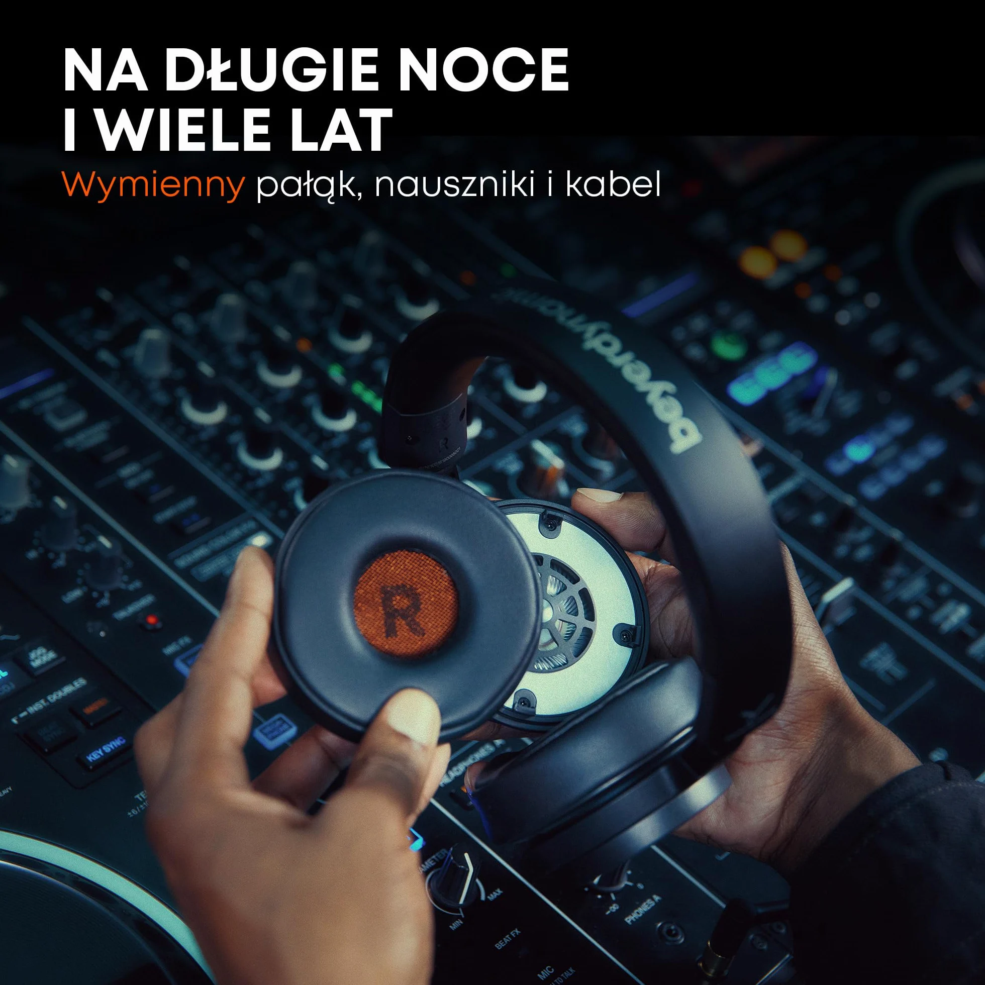beyerdynamic DJ 300 PRO X Profesjonalne słuchawki DJ 2-w-1 On-/Over-Ear jako elastyczna funkcja stylu i użytkowania dla profesjonalnych DJ-ów