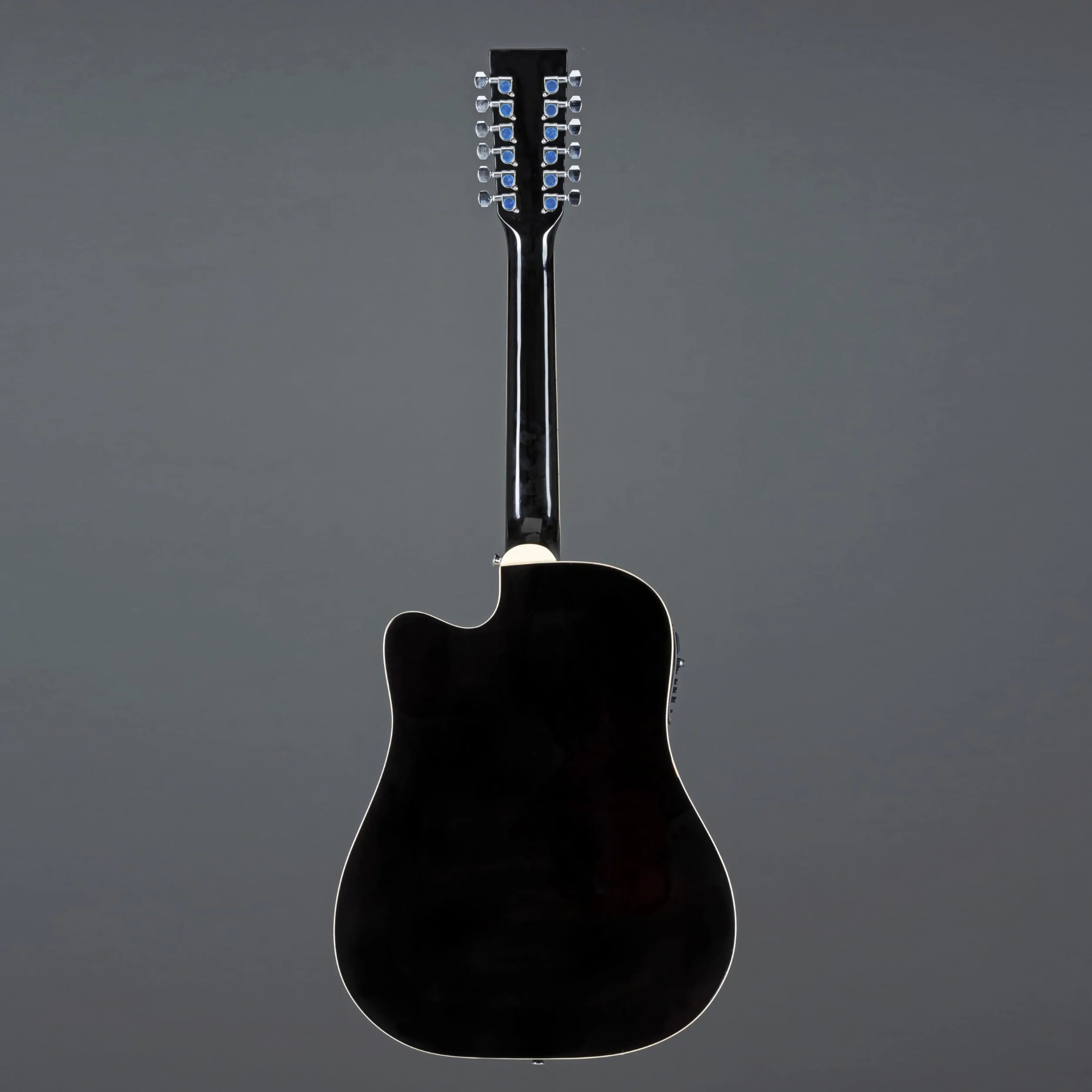 Red Hill AF-8A8C12-BK 12-String Electro-Acoustic Guitar (Black) - Gitara akustyczna 12 strunowa