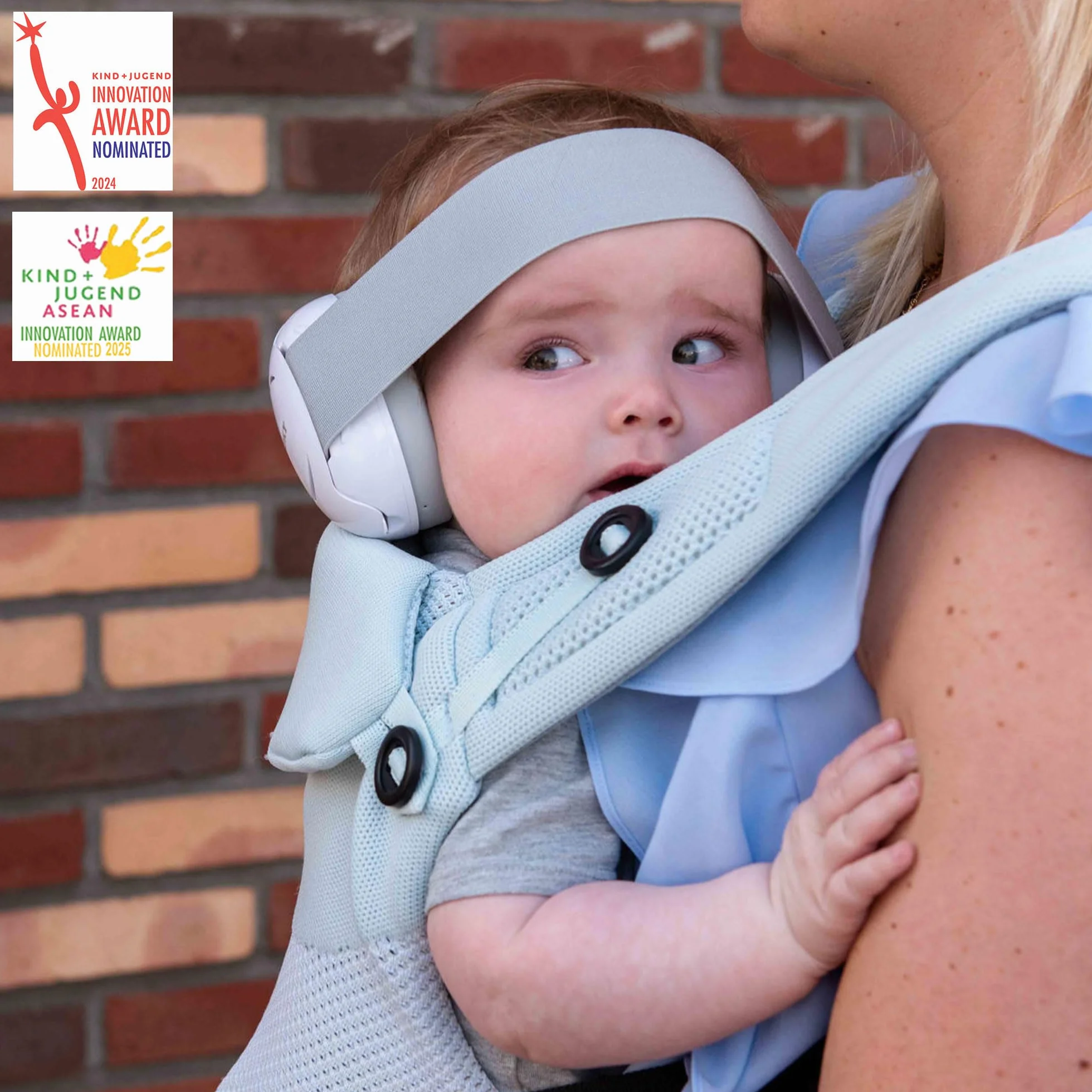 Dooky Unisex Baby Ear Protection White (0-3 Y) nauszniki, biały, Baby