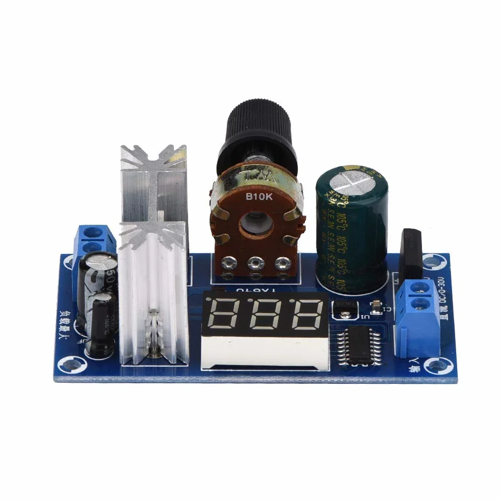 Regulator Napięcia, Regulowana Płytka Zasilająca Yctze LM317 z Cyfrowym Wyświetlaczem Napięcia dla Wejścia AC DC