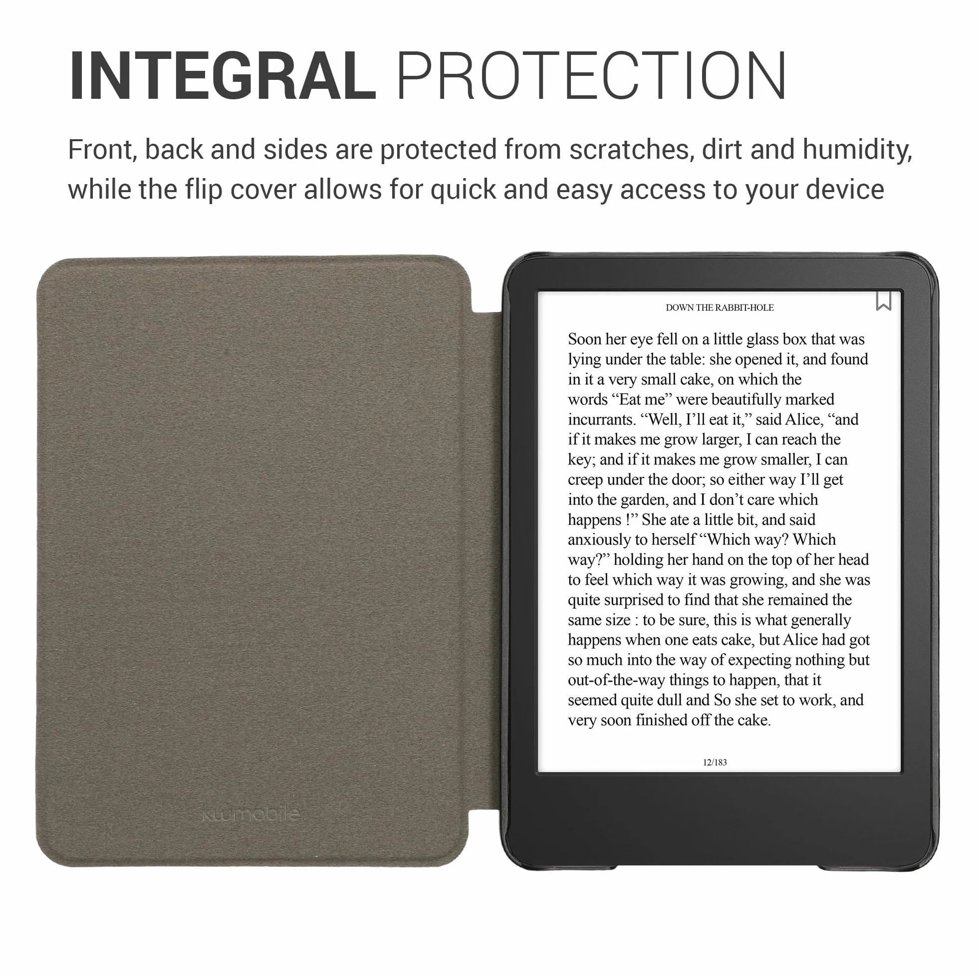 kwmobile Etui kompatybilne z Amazon Kindle (2022/2024) - etui z magnetyczną klapką do tabletów korkowych w kratkę z motywami brązowo-niebiesko-czerwone