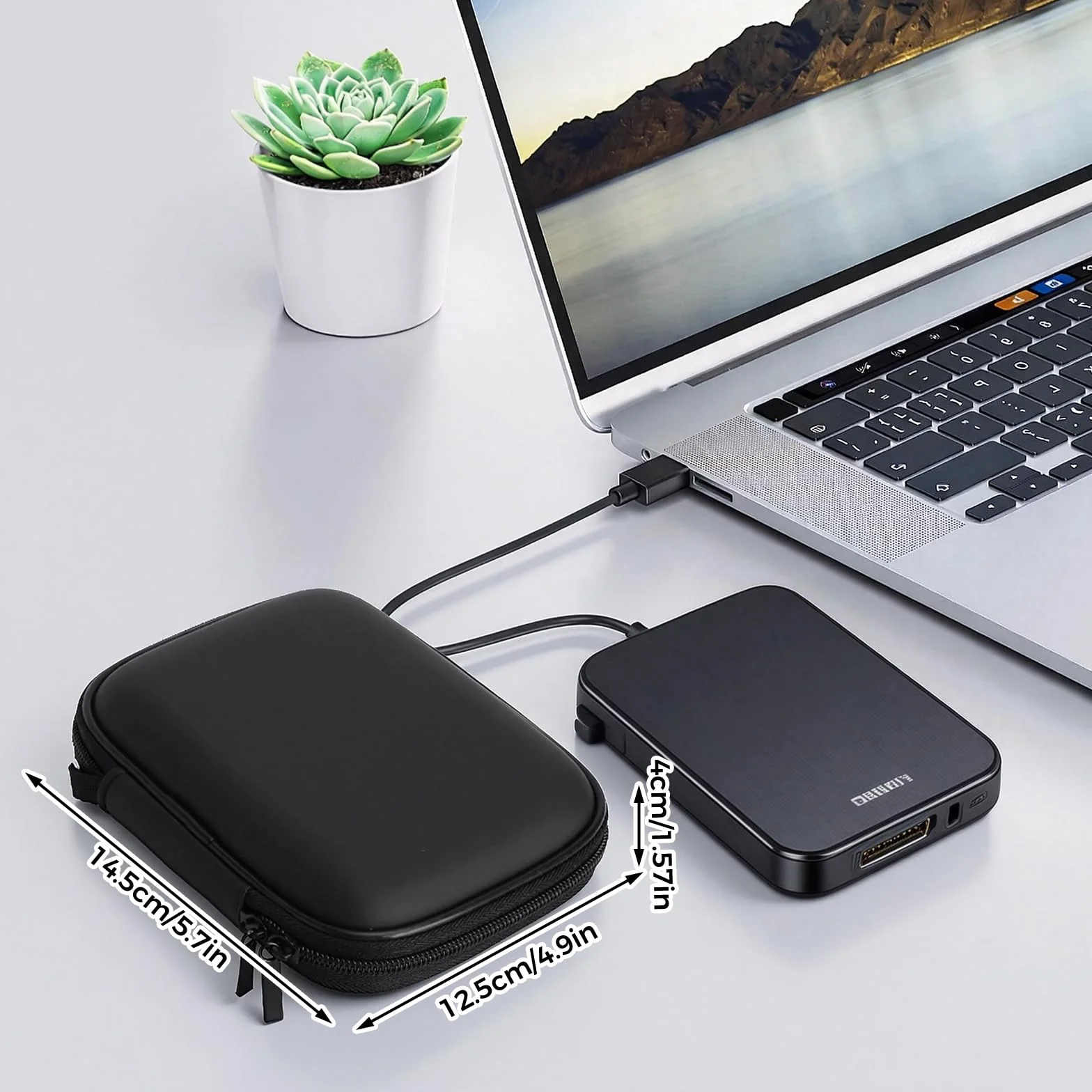 Pokrowiec na dysk twardy SSD do Samsung T9/T7 Shield/T7/T7 Touch, twarda obudowa mała torba do przenoszenia, Portable SSD 1TB 2TB 4TB zewnętrzny SSD Case etui ochronne