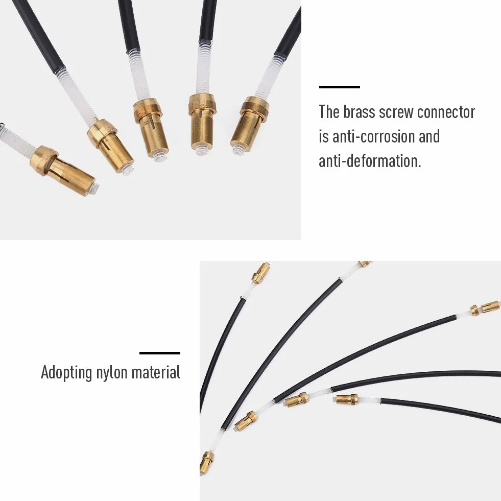 Skrzypce Tailgut, 5 Szt. Nylon Tailgut Tail Gut Tailcord z Mosiężnym Złączem śrubowym, Wymienny Tailgut Tailcord na Skrzypce 3/4 4/4