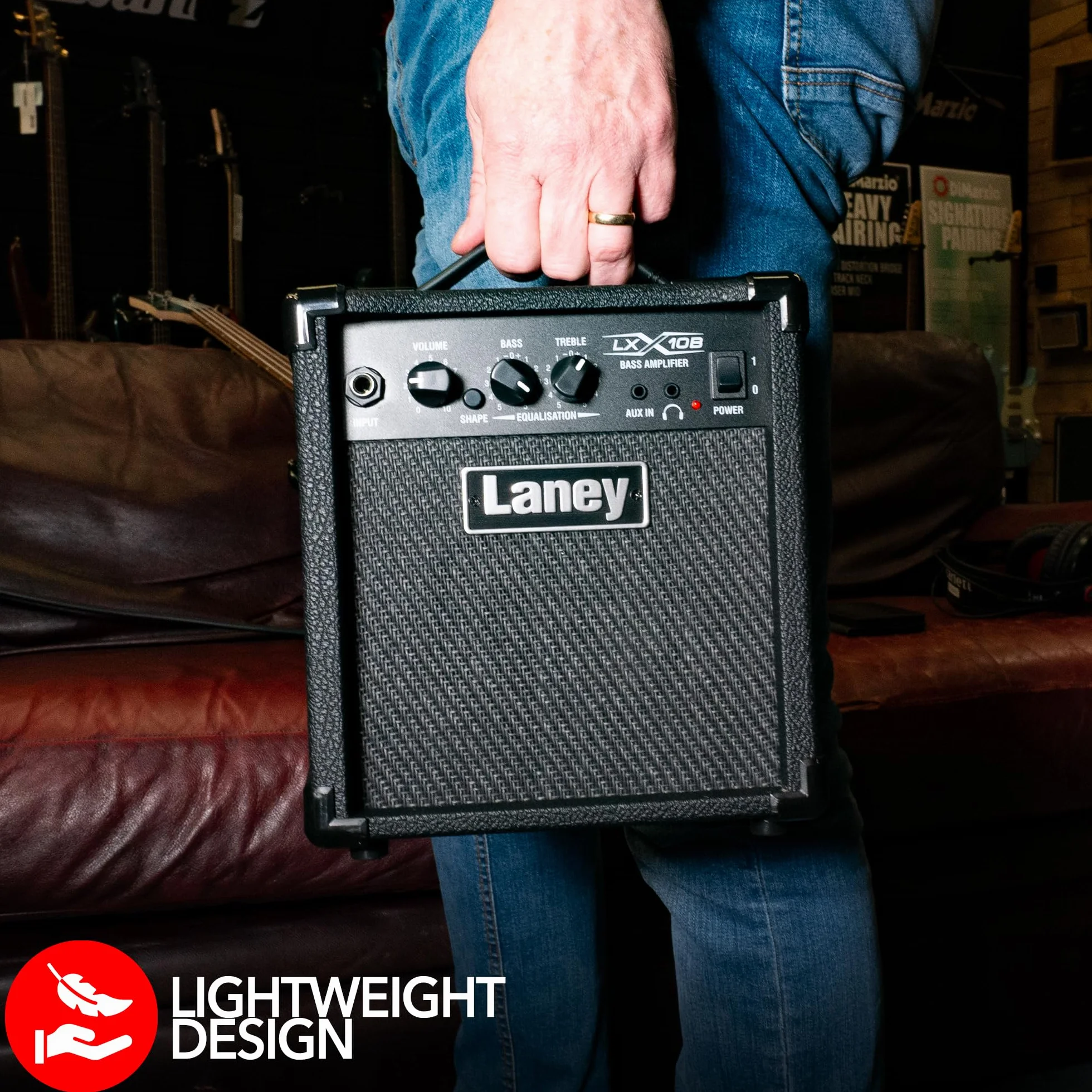 Laney LXB Series LX10B - Bass Guitar Combo Amp - 10 W - 5 cali głośnik niskotonowy