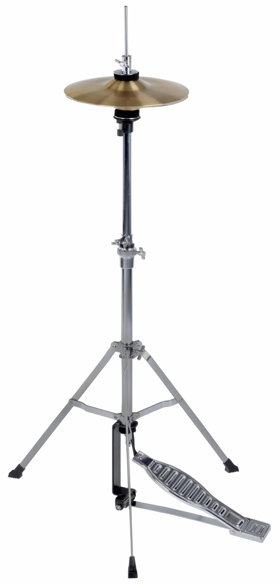 XDrum Junior HiHat wraz ze stojakiem i umywalką (8" Cymbal umywalka z mosiądzu, maszyna HiHat dla dzieci, składana)