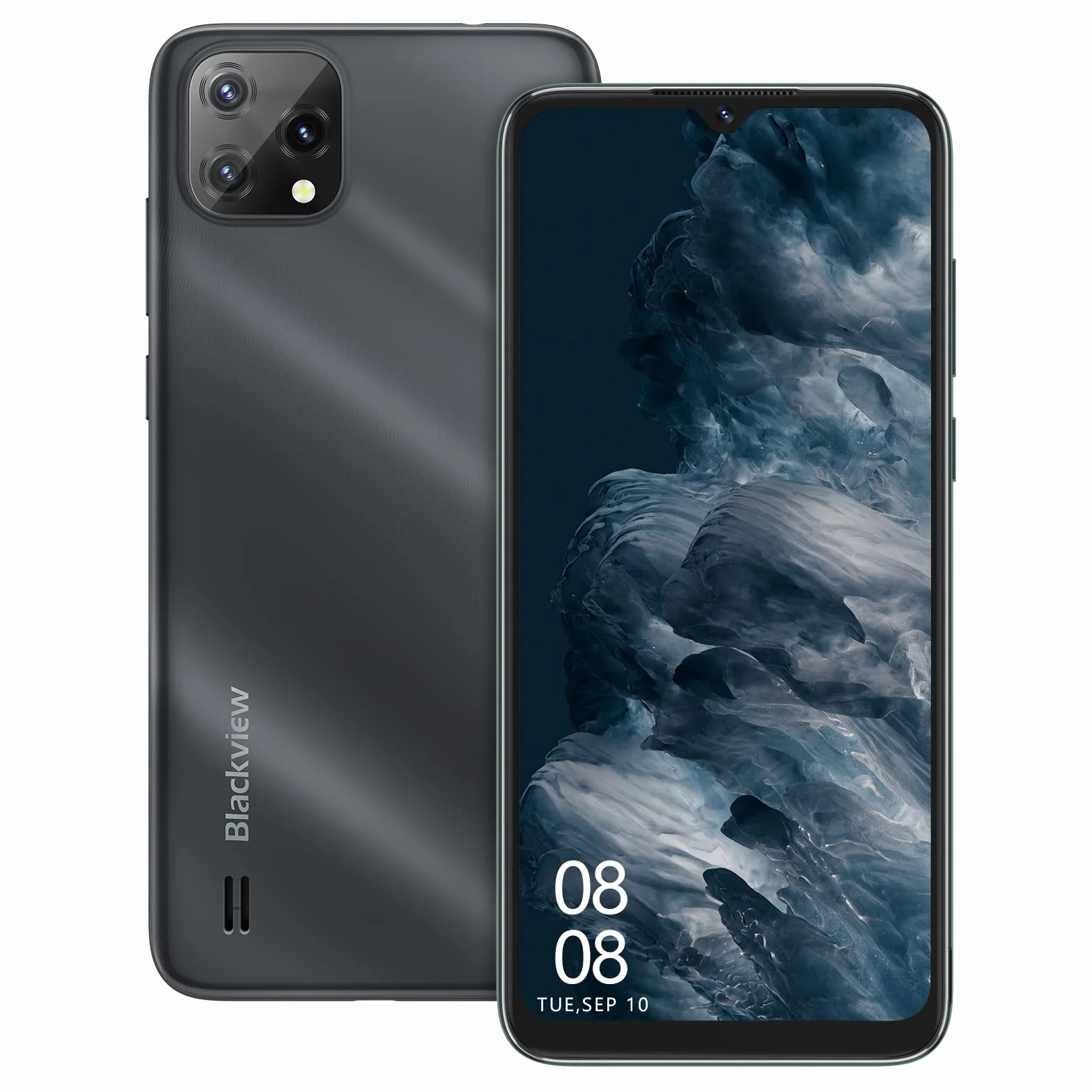 Blackview Telefon komórkowy 4G, A55 (2022) Tani smartfon Android 11 (ekran 6,52" HD+ 5G WiFi, 4780 mAh, 3 GB RAM/SD-128GB, potrójny tylny aparat 8MP, podwójna karta SIM) 3 gniazda/identyfikator twarzy