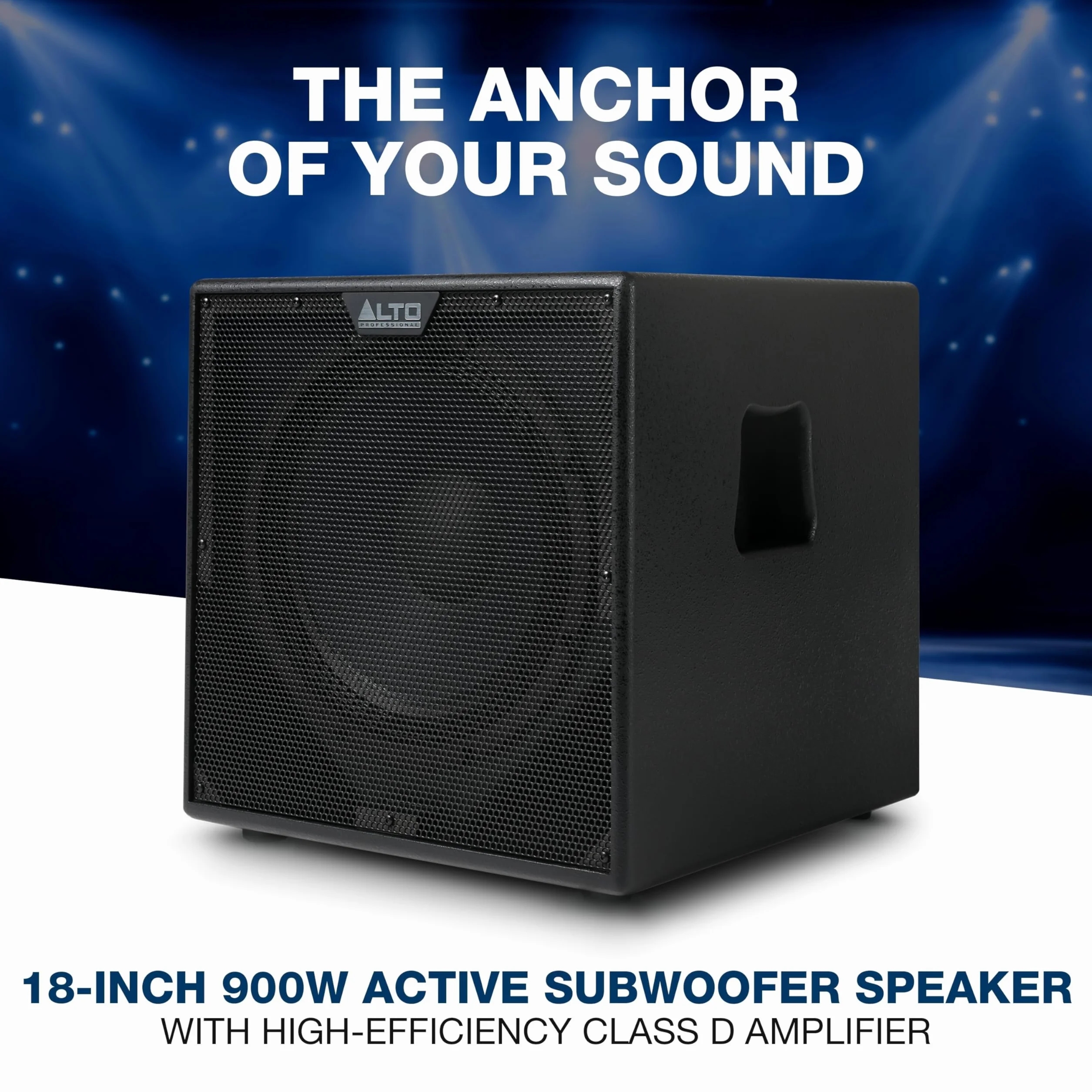ALTO TX18S Subwoofer 900W 18" Aktywny Głośnik PA, Nagłośnienie z Procesorem DSP z 3-calową Cewką Drgającą, Basy, Łatwa Konfiguracja
