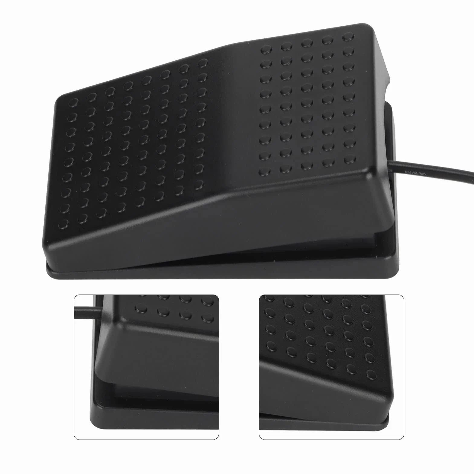 Przełącznik z Pojedynczym Pedałem USB, pedał Nożny o Wysokiej Czułości z USB A i Przełącznikiem Mechanicznym, Kabel o Długości 2 Metrów, Komputer Ogólny, Ergonomiczna Konstrukcja