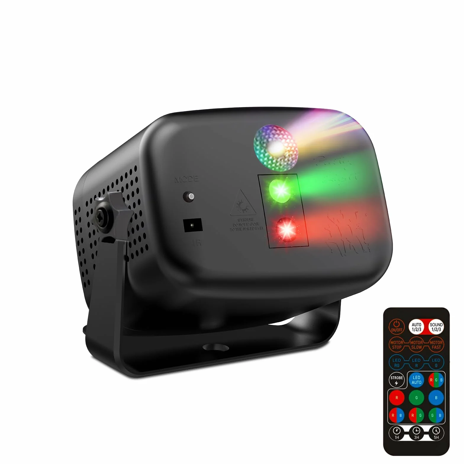 Światło dyskotekowe na imprezy Mini światło dyskotekowe Światła stroboskopowe z pilotem zdalnego sterowania RGB Stroboskop z 60 efektami do klubów imprez dla dzieci urodzin wesel