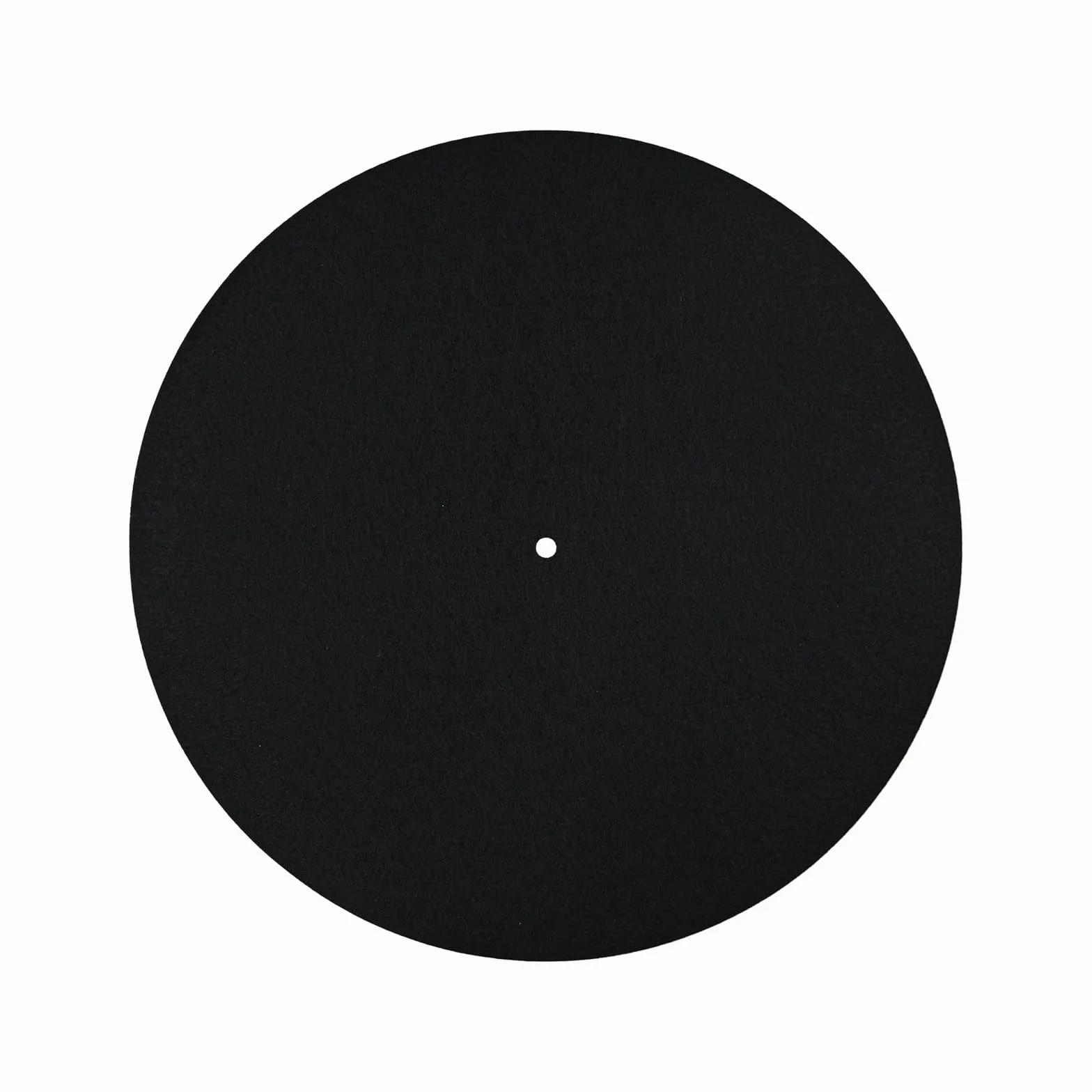 Mata do Gramofonu, 30cm Antyposlizgowa i Antystatyczna Filcowa Mata do Plyty Welniana Podkladka Pod Gramofon Mata Pod Talerz Gramofonu do Domu Gramofony (Czarna)
