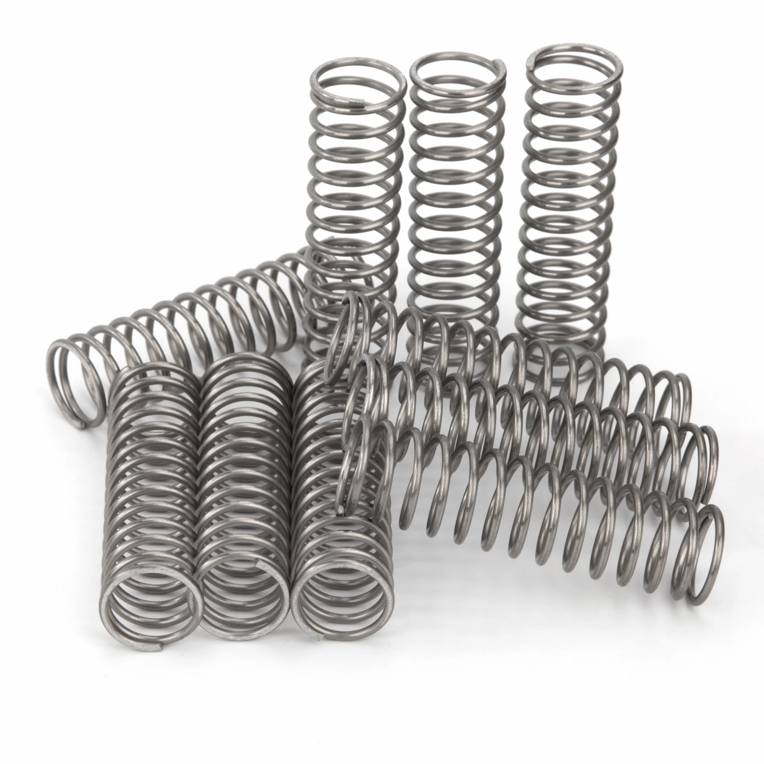 Sprężyna kompresyjna 55 mm sprężyny kompresyjne ze stali nierdzewnej średnica drutu 1,4 mm średnica zewnętrzna 12 mm siła sprężyny 2,2 kg 10 sztuk