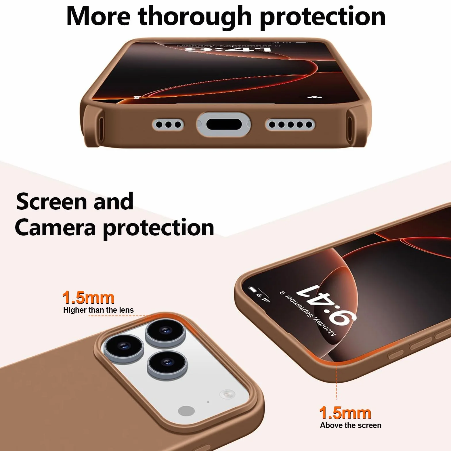 Etui na telefon komórkowy iPhone 17 Pro, bumper, ze sznurkiem na szyję, etui ochronne ze sznurkiem na szyję, silikonowe, z regulowanym sznurkiem, miękkie tworzywo TPU, kolor mleczna