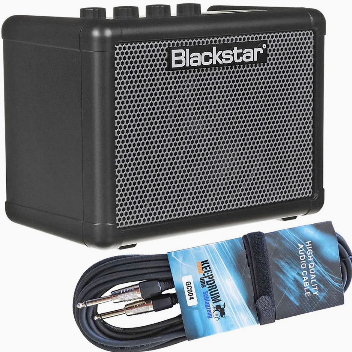 Blackstar Fly 3 Bass mini wzmacniacz basowy + keepdrum kabel gitarowy 3 m